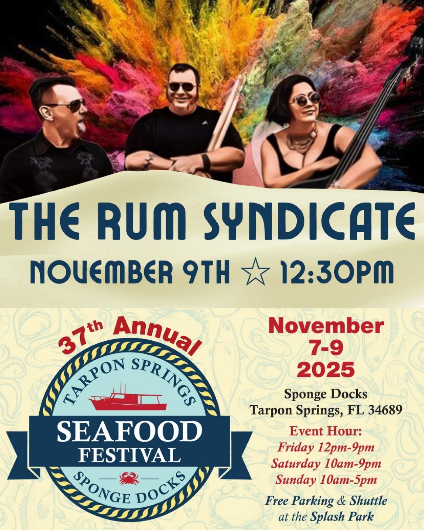 The Rum Syndicate LIVE at Tarpon Springs Seafood Festival