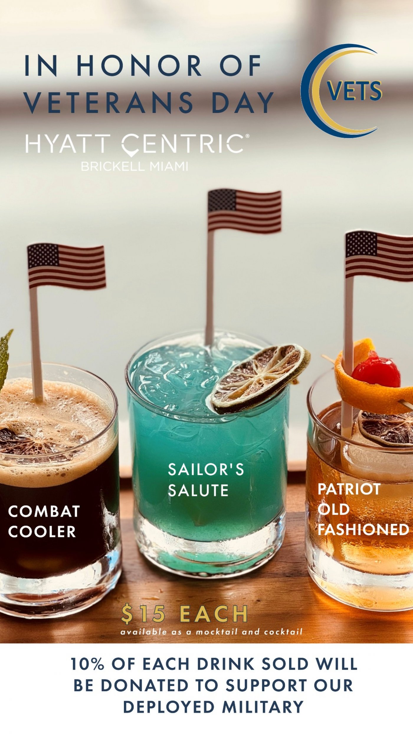 Honoring Veterans Day All Month at Ca\u00f1a, Hyatt Centric Brickell Miami