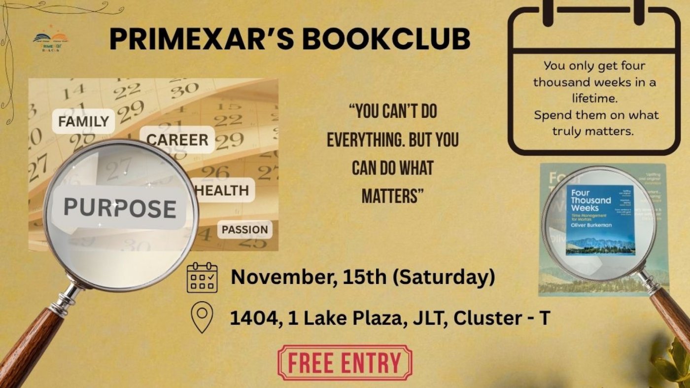 Primexar Book Club- 4 thousand Weeks