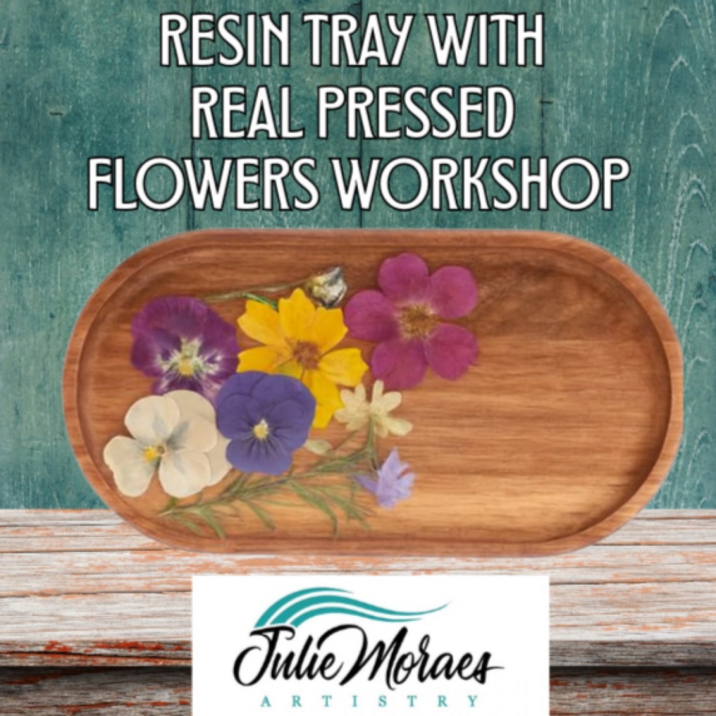 Pressed Flower Tray With Resin ~ADVANCED RESERVATION REQUIRED