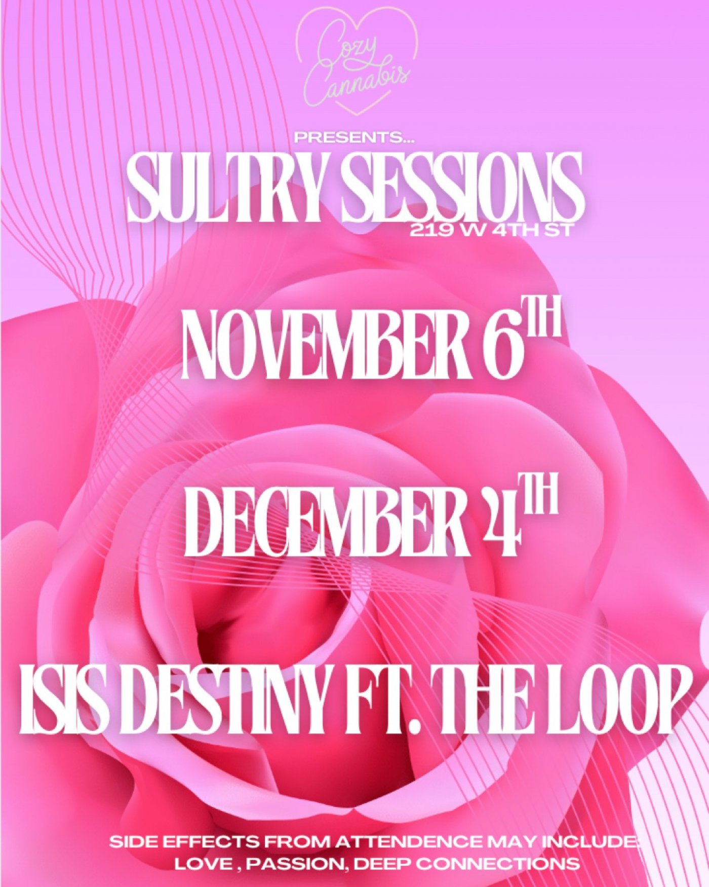 Cozy Cannabis Presents- Sultry Sessions
