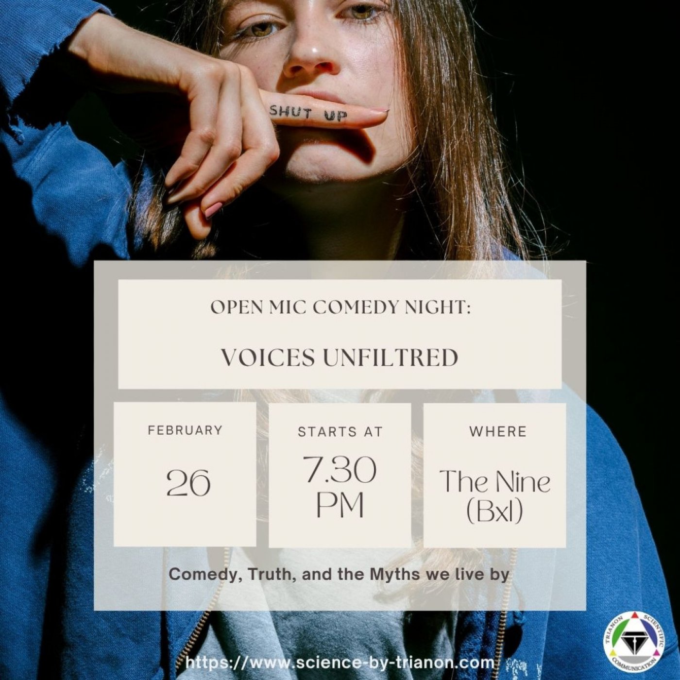 Voices Unfiltered: Comedy, Truth, and the Myths we live by (An open mic comedy night in English)