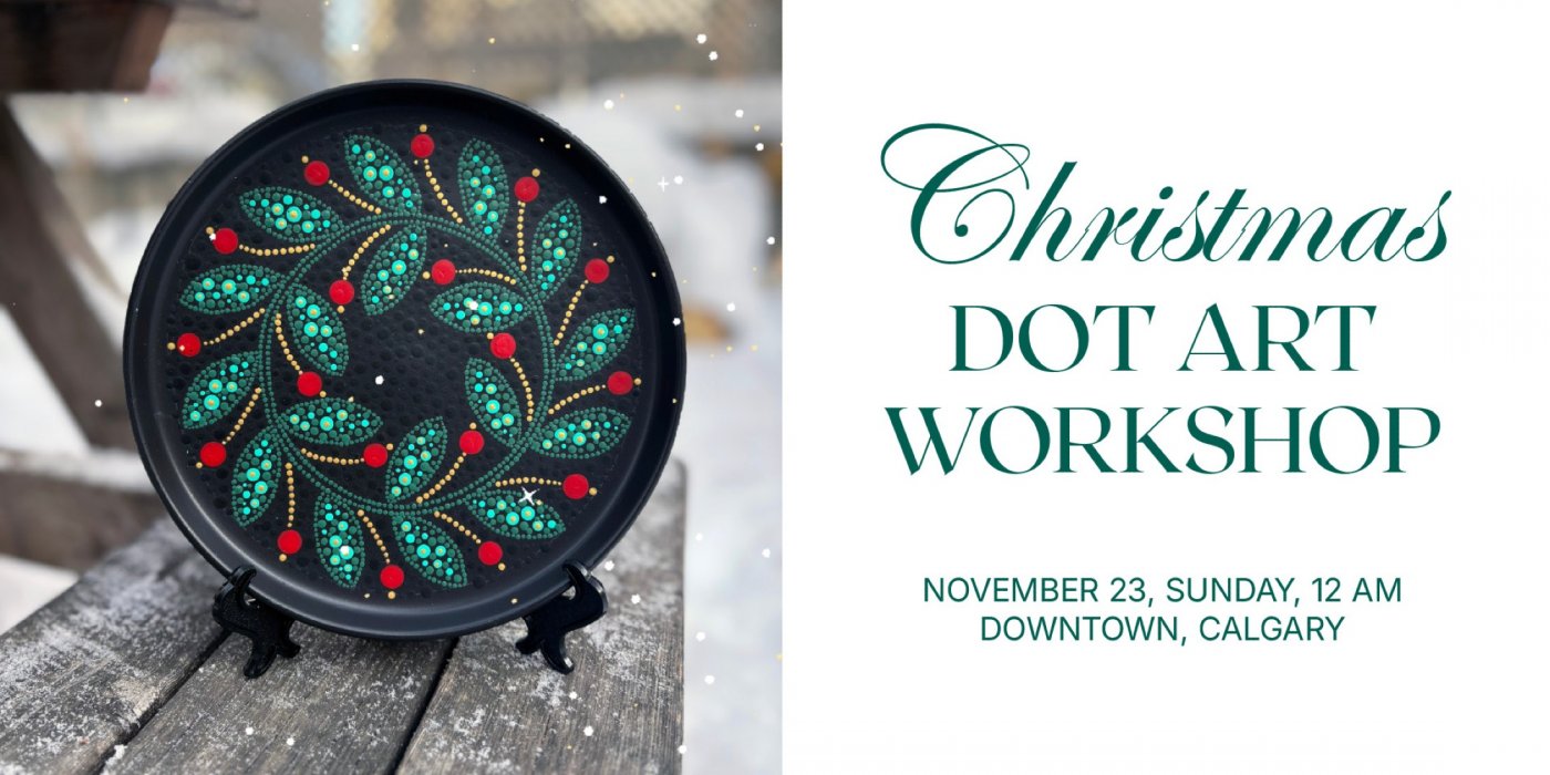 Christmas Plate: Dot Art Workshop
