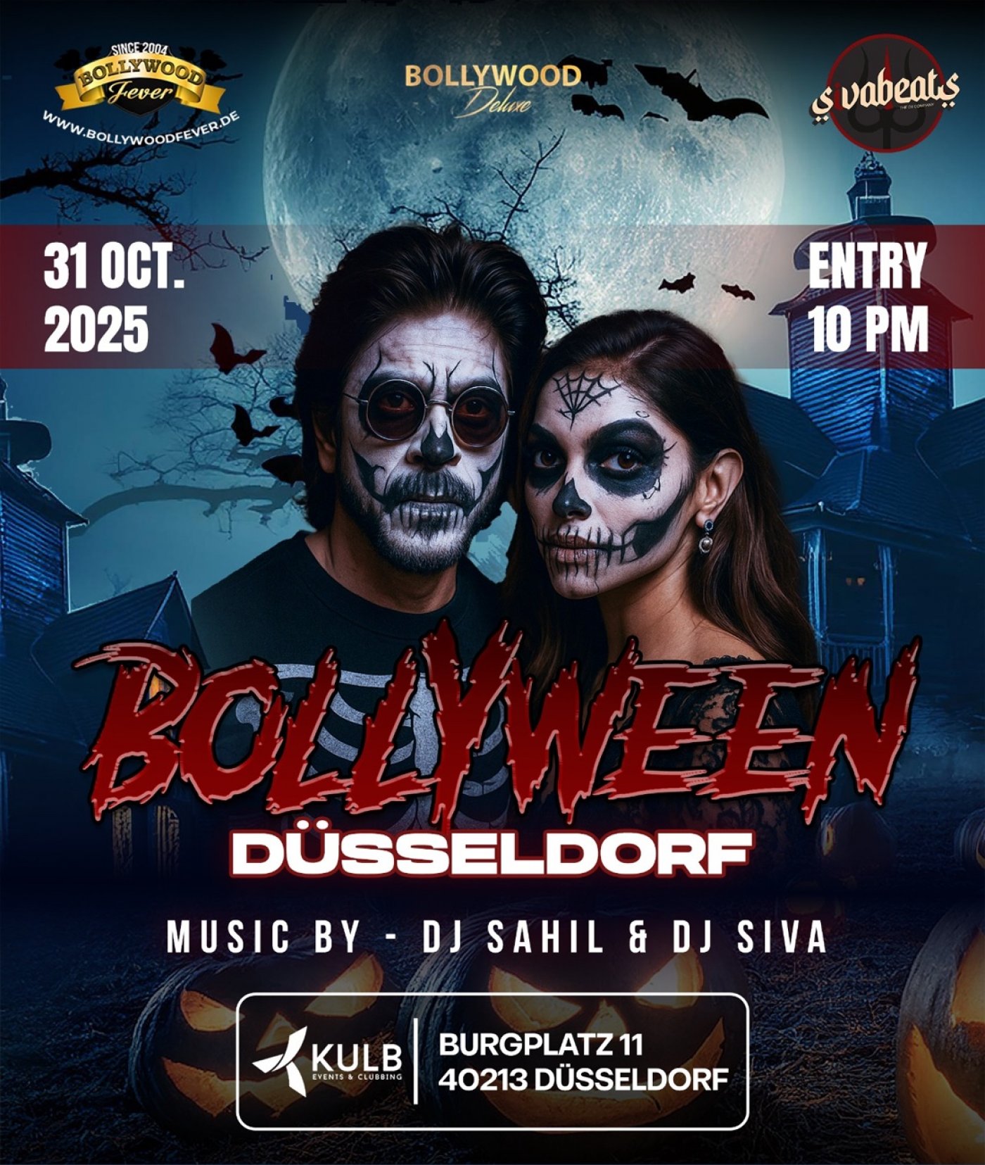 BOLLYWOOD HALLOWEEN SPECIAL PARTY IM KLUB KULB D\u00dcSSELDORF!