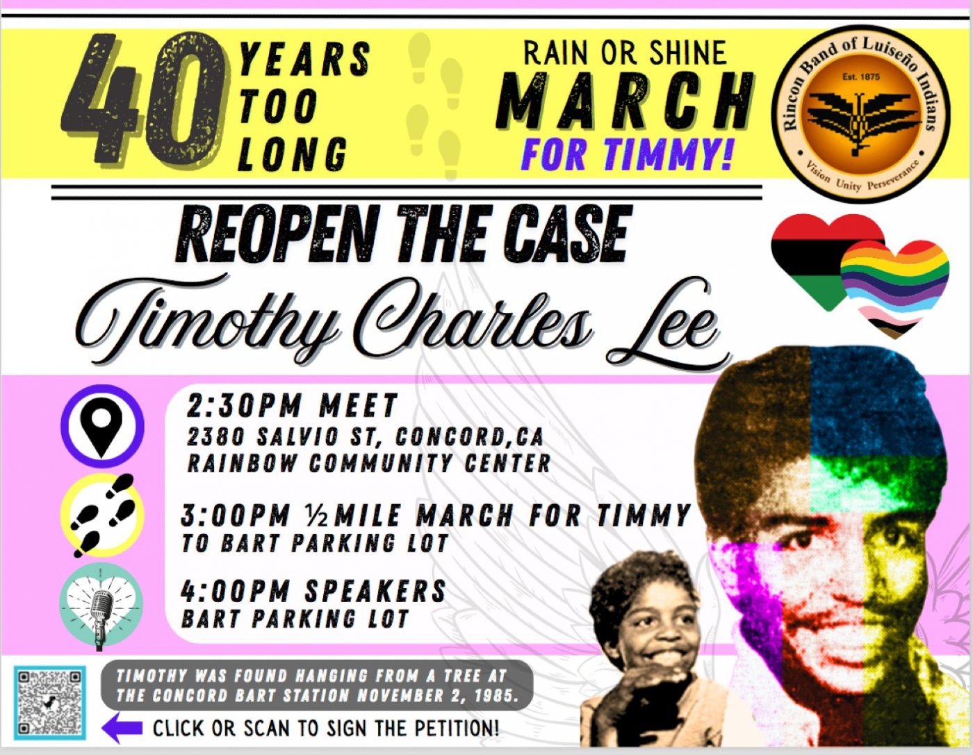 Walk of Remembrance for Timothy Charles Lee