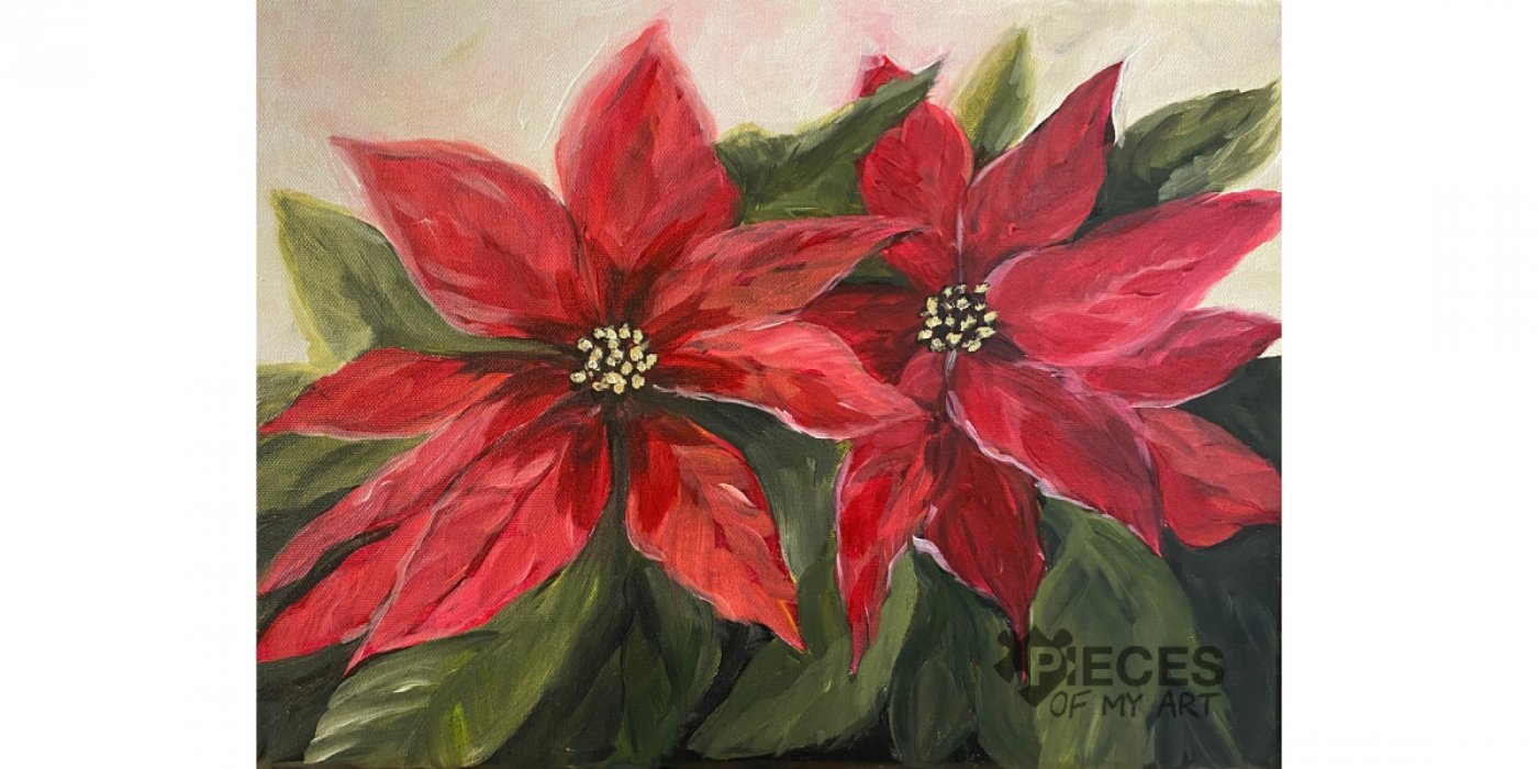 Let's Paint Poinsettias