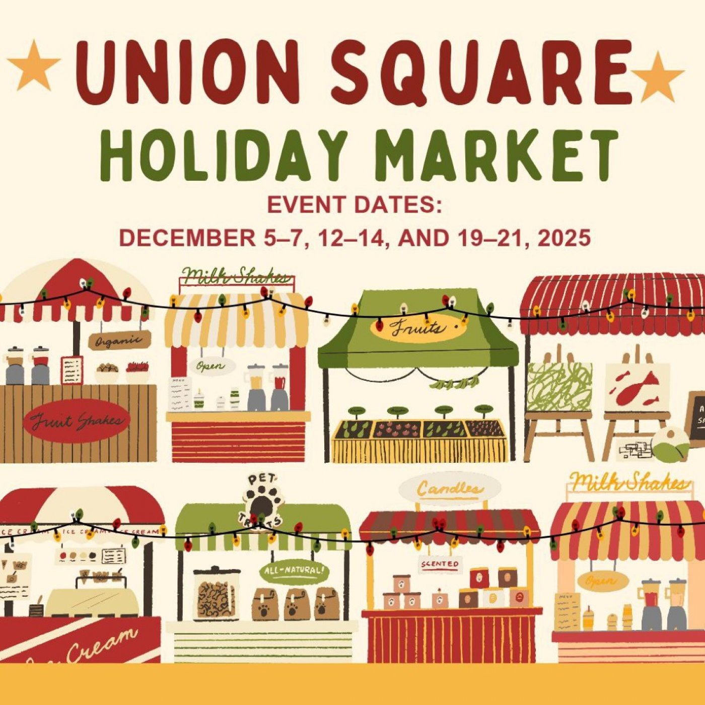 \ud83c\udf84 Union Square Holiday Market \u2013 New York City \ud83c\udf84