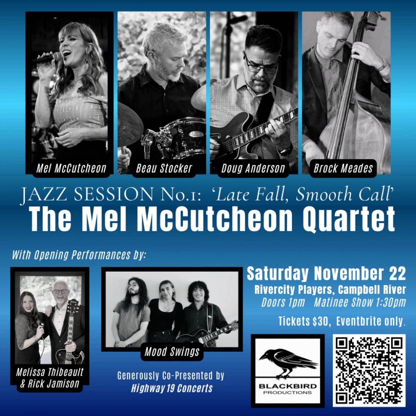 Jazz Session No.1:\u2019Late Fall, Smooth Call\u2019 The Mel McCutcheon Quartet
