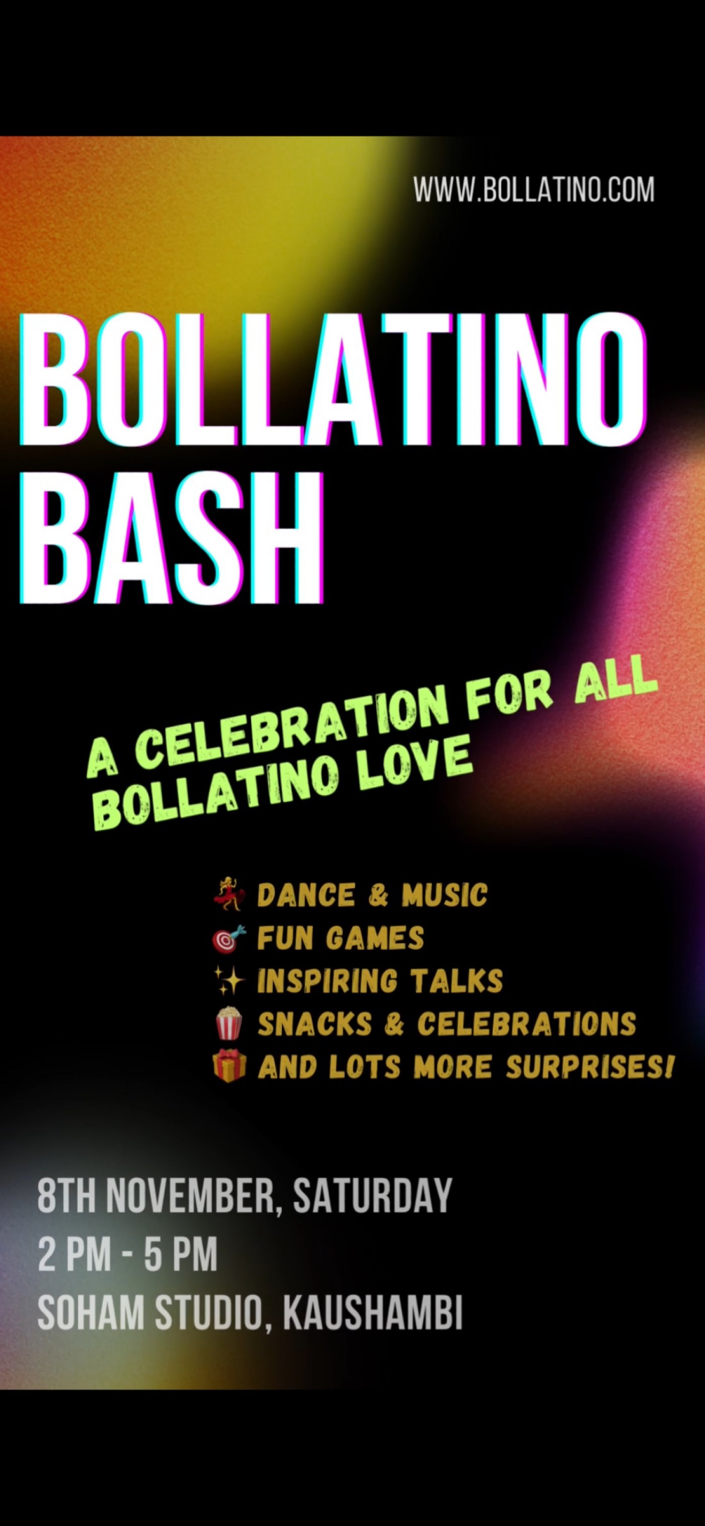 BOLLATINO BASH \u2013 A CELEBRATION FOR ALL BOLLATINO LOVERS