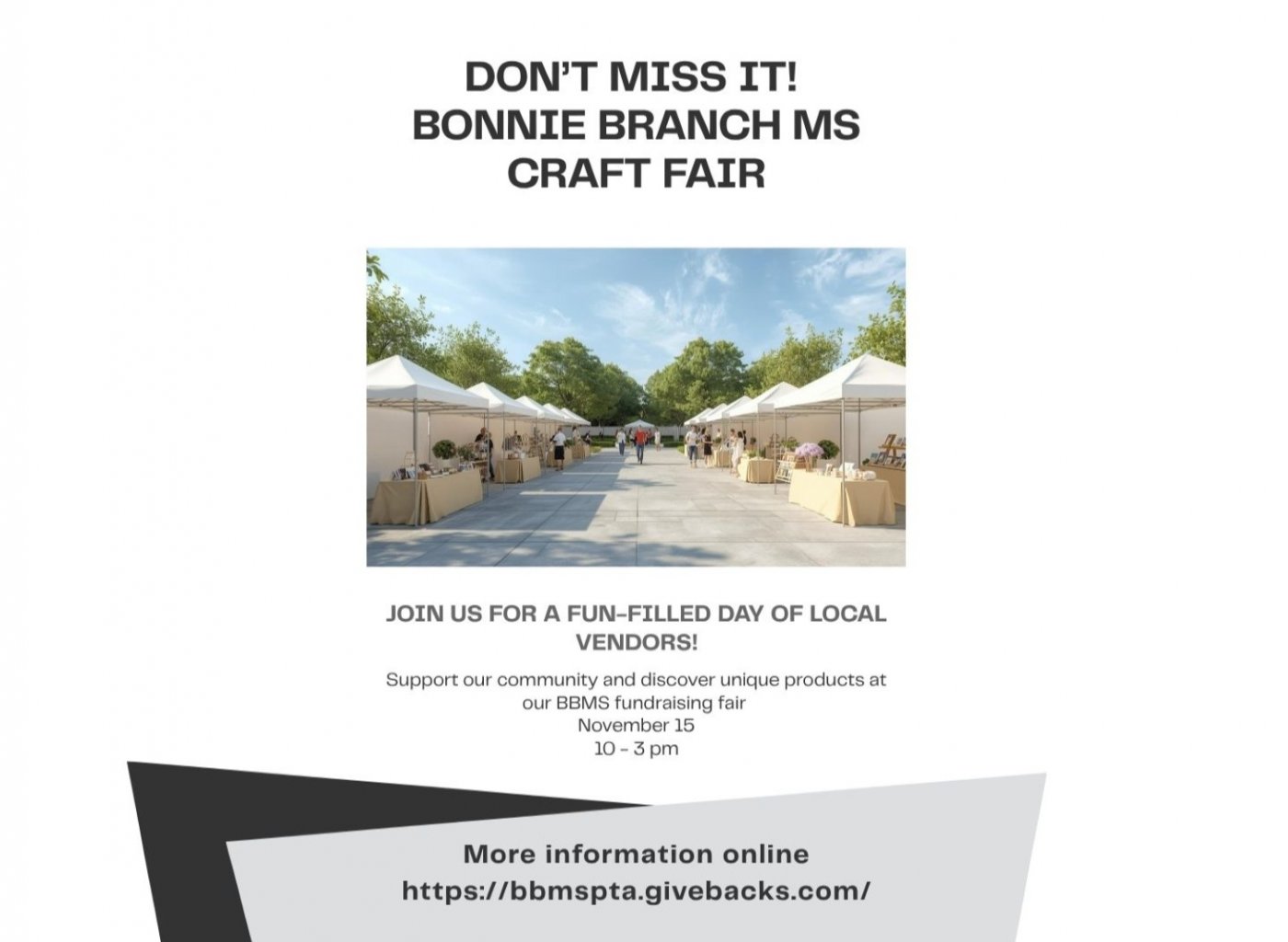 Craft and Vendor Fair - Bonnie Branch Middle School 2026