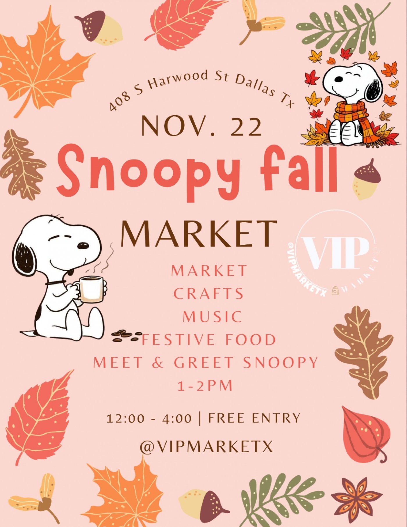 A SNOOPY FALL MARKET