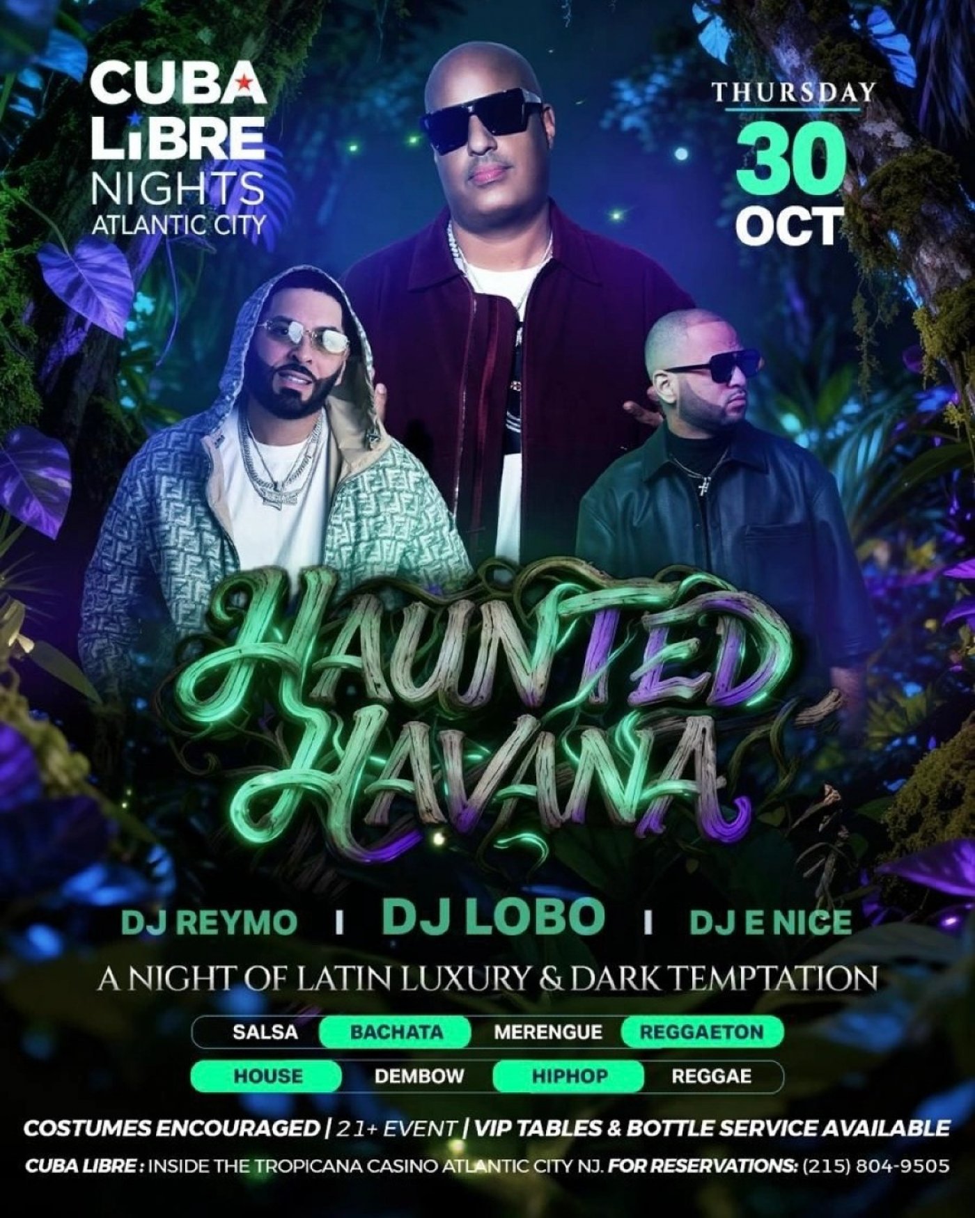 Cuba Libre Halloween Party 2025 | at The Tropicana Hotel NJ