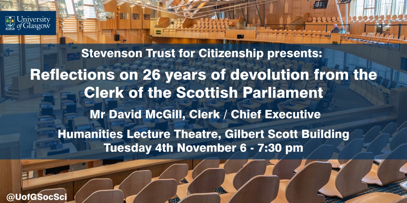 Reflections on 26 years of devolution in the Scottish Parliament