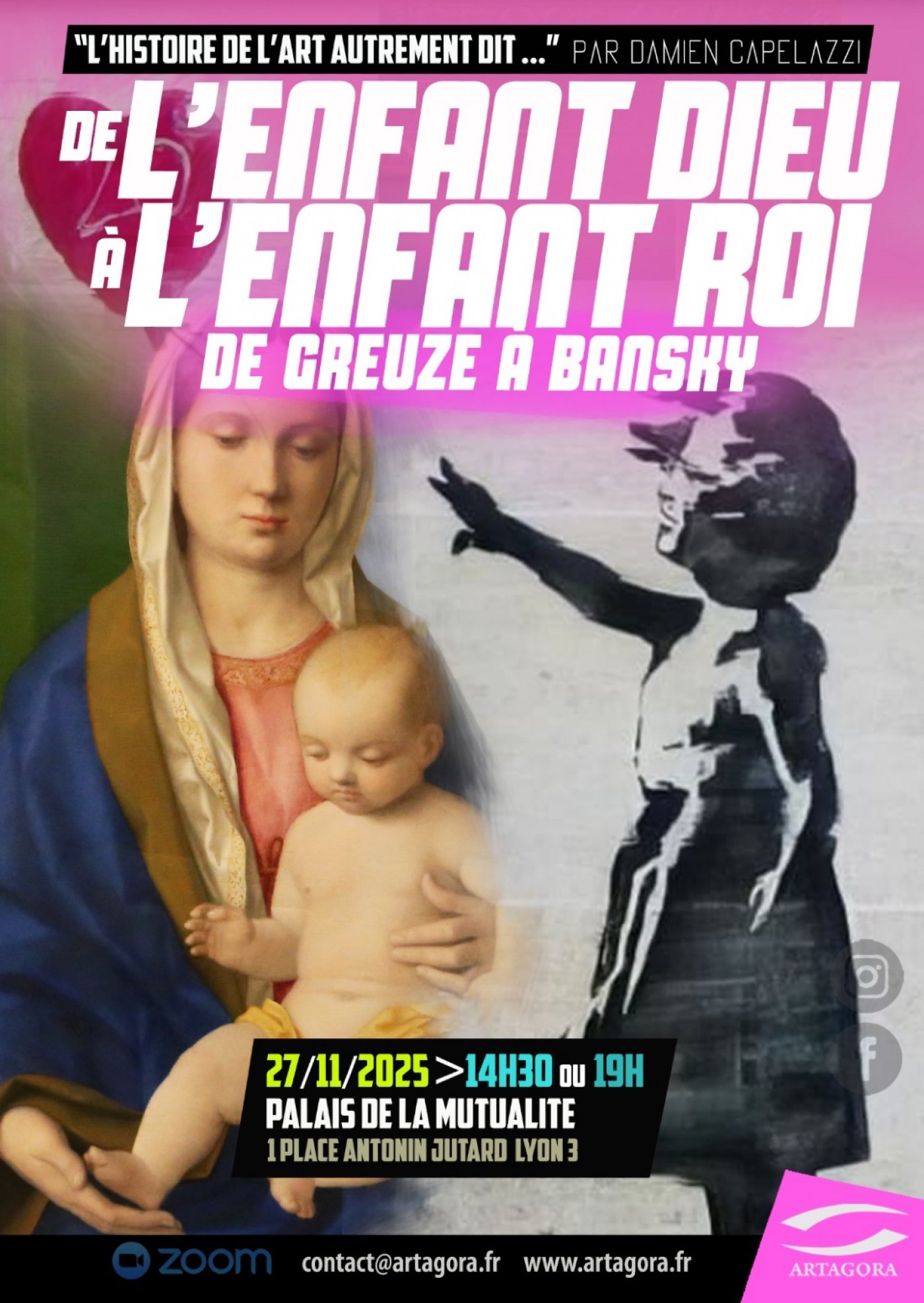 De l\u2019enfant Dieu \u00e0 l\u2019enfant roi : de Greuze \u00e0 Banksy