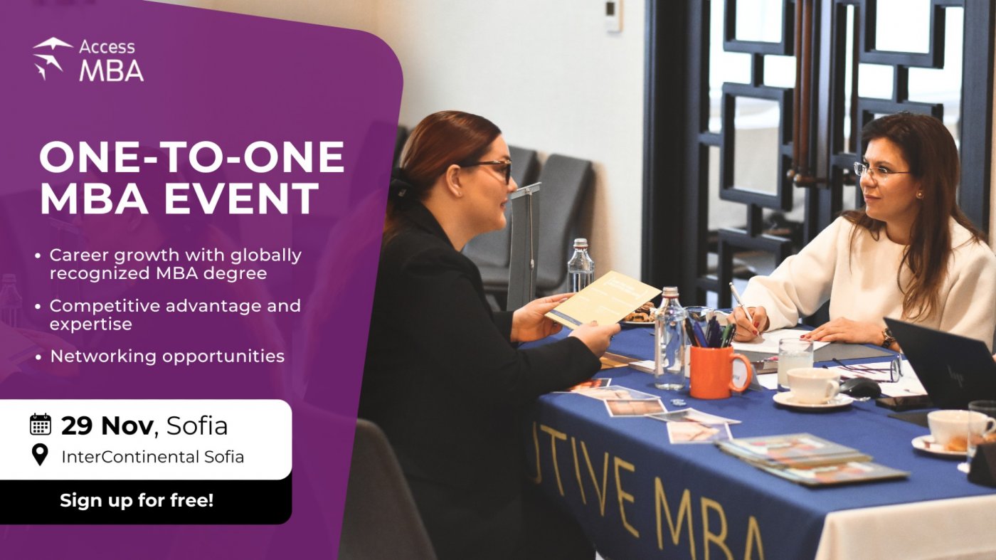 Discover One-to-One MBA Opportunities in Sofia on November 29
