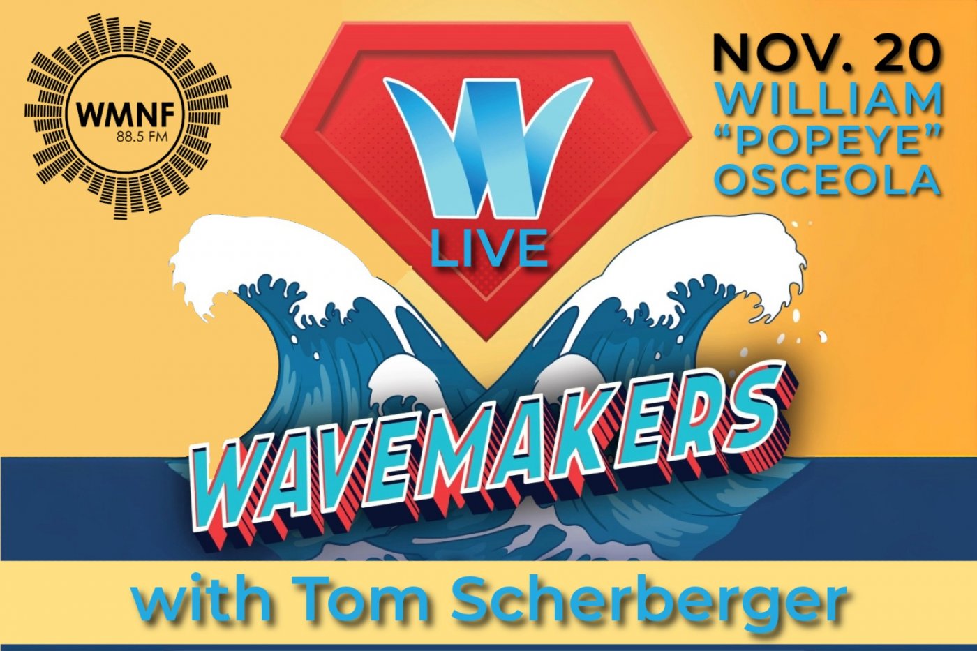 WaveMakers Live with William \u201cPopeye\u201d Osceola Posted on September 10, 2025
