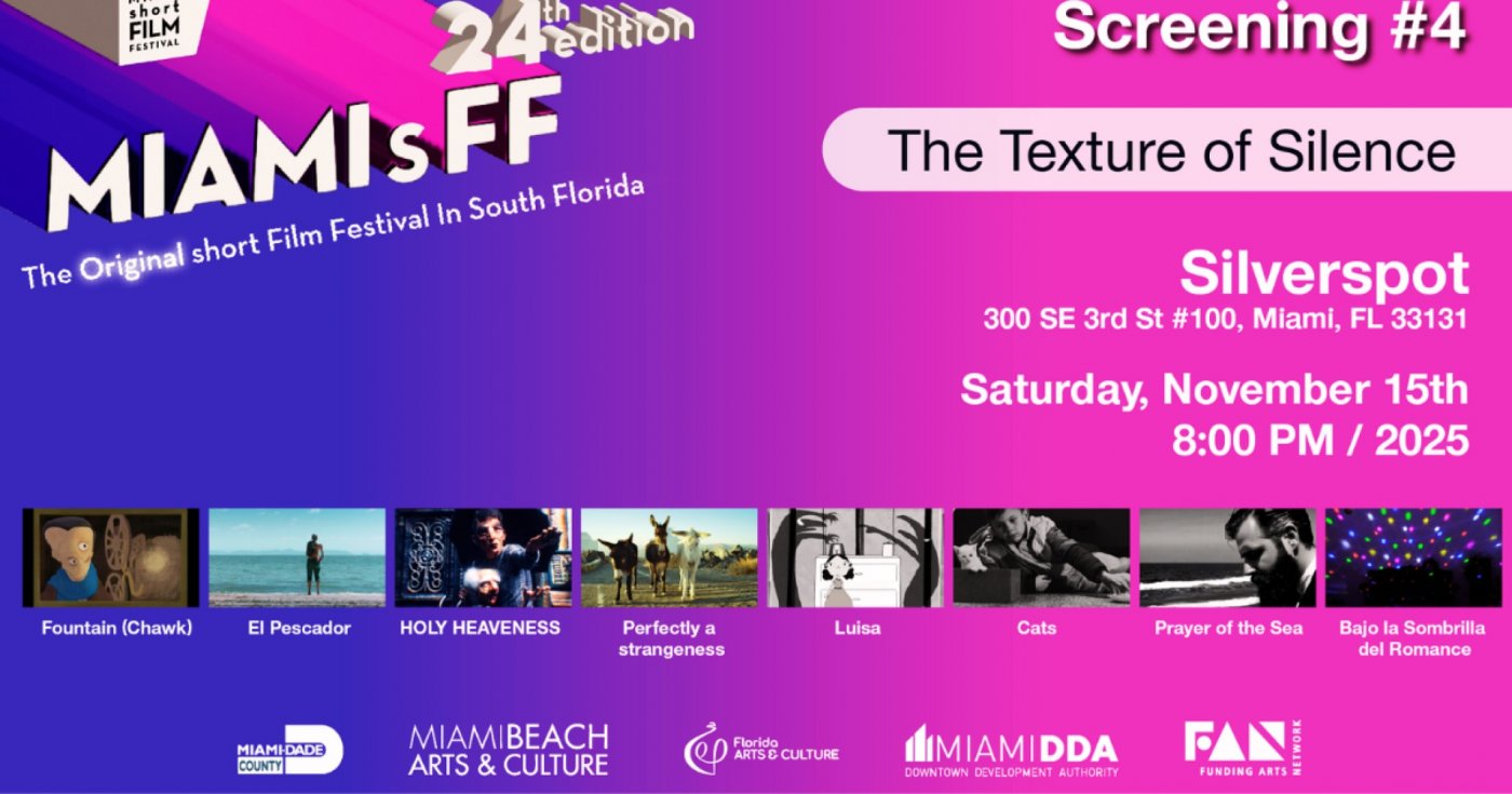 24th edition of the MIAMI short FILM FESTIVAL ~ Saturday, November 15th, 8PM - \ud835\udc7a\ud835\udc8a\ud835\udc8d\ud835\udc97\ud835\udc86\ud835\udc93\ud835\udc94\ud835\udc91\ud835\udc90\ud835\udc95