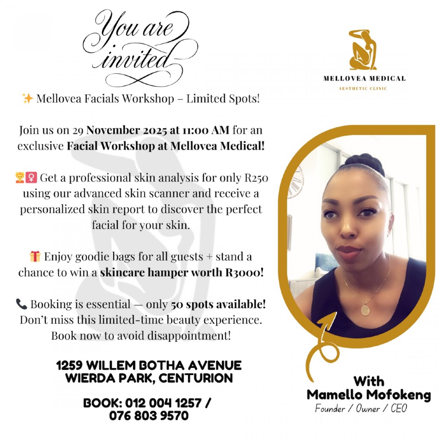 \u2728 Facial Workshop at Mellovea Medical Aesthetic Clinic\u2728