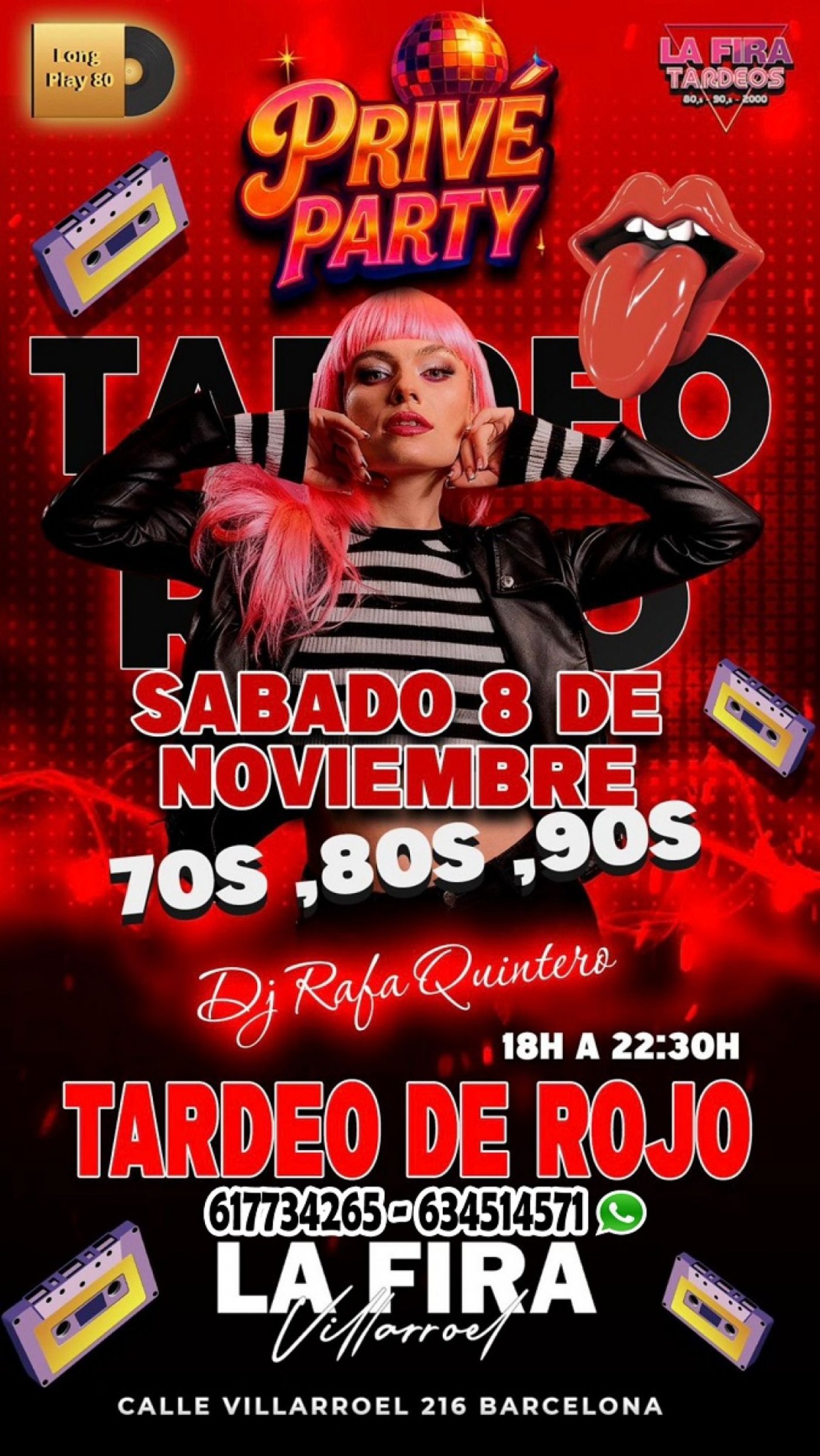 Priv\u00e9 Party de Rojo 70s 80s 90s \ud83d\udc83\u200b