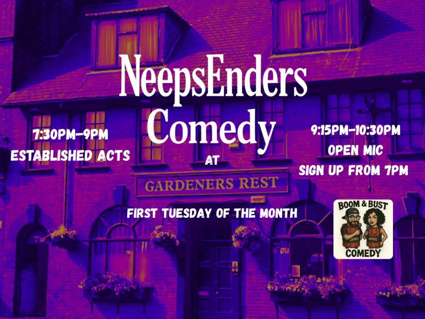 NeepsEnders Comedy Club - First Tuesday of each month