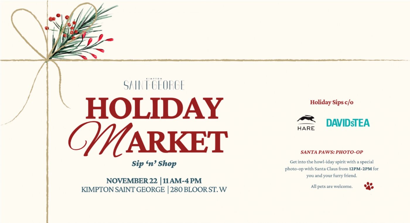 Holiday Market Sip \u2018n\u2019 Shop at the Kimpton Saint George