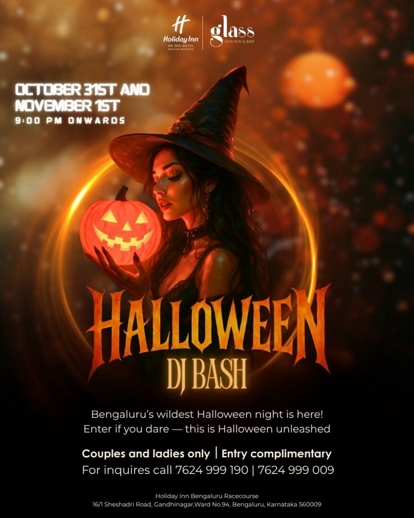 Halloween DJ Night 2025 \u2013 A Spooktacular Evening at Holiday Inn Bengaluru Racecourse