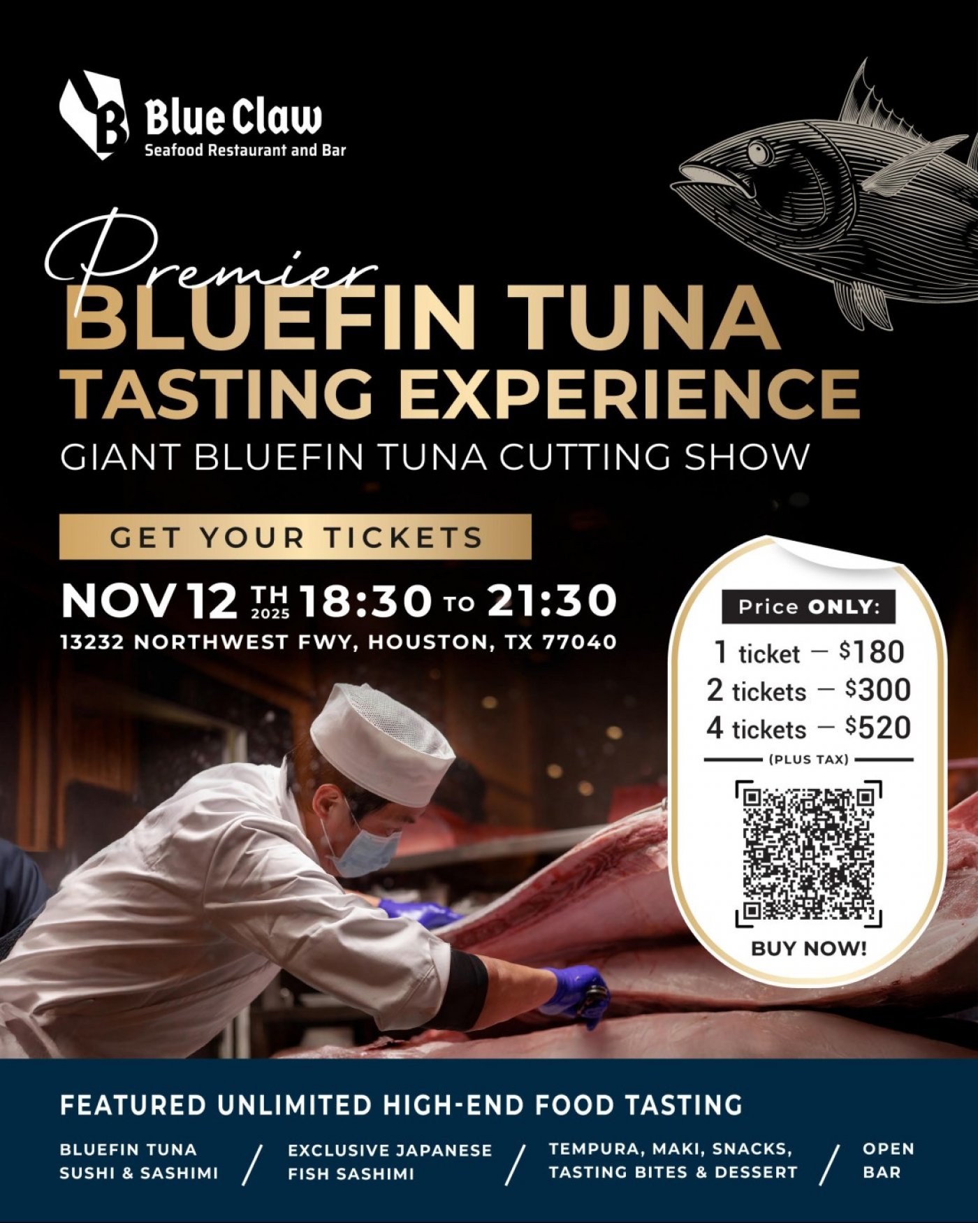 Blue Claw Omakase Bluefin Tuna Tasting