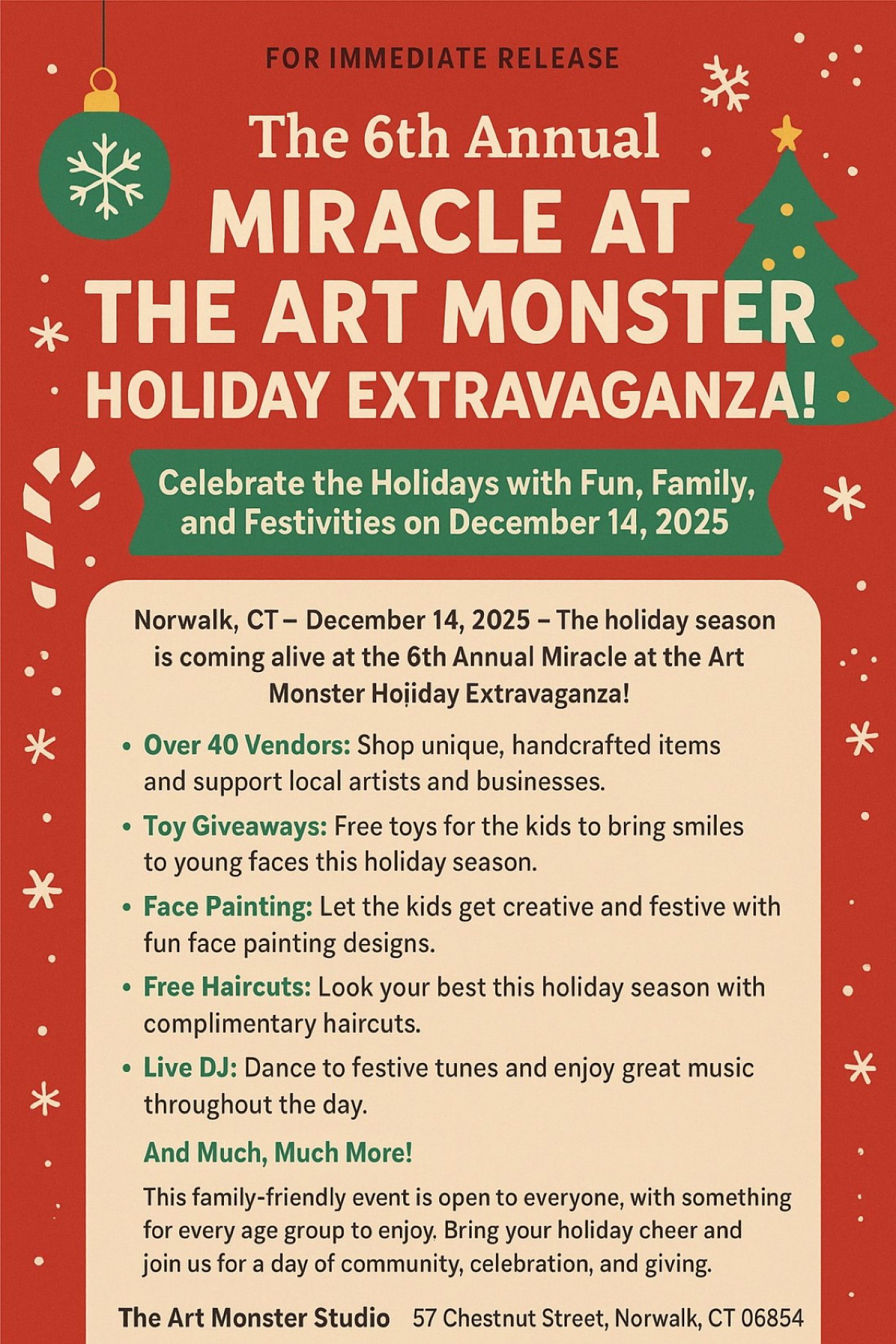 Mirracle at The Art Monster Holiday Extravaganza