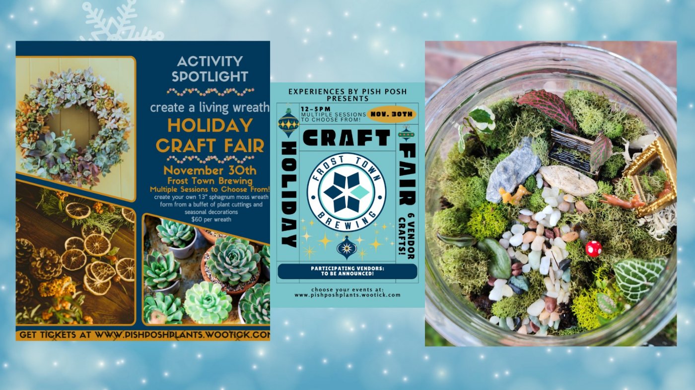 Craft Fair at Frost Town! Six Workshops to Choose From!