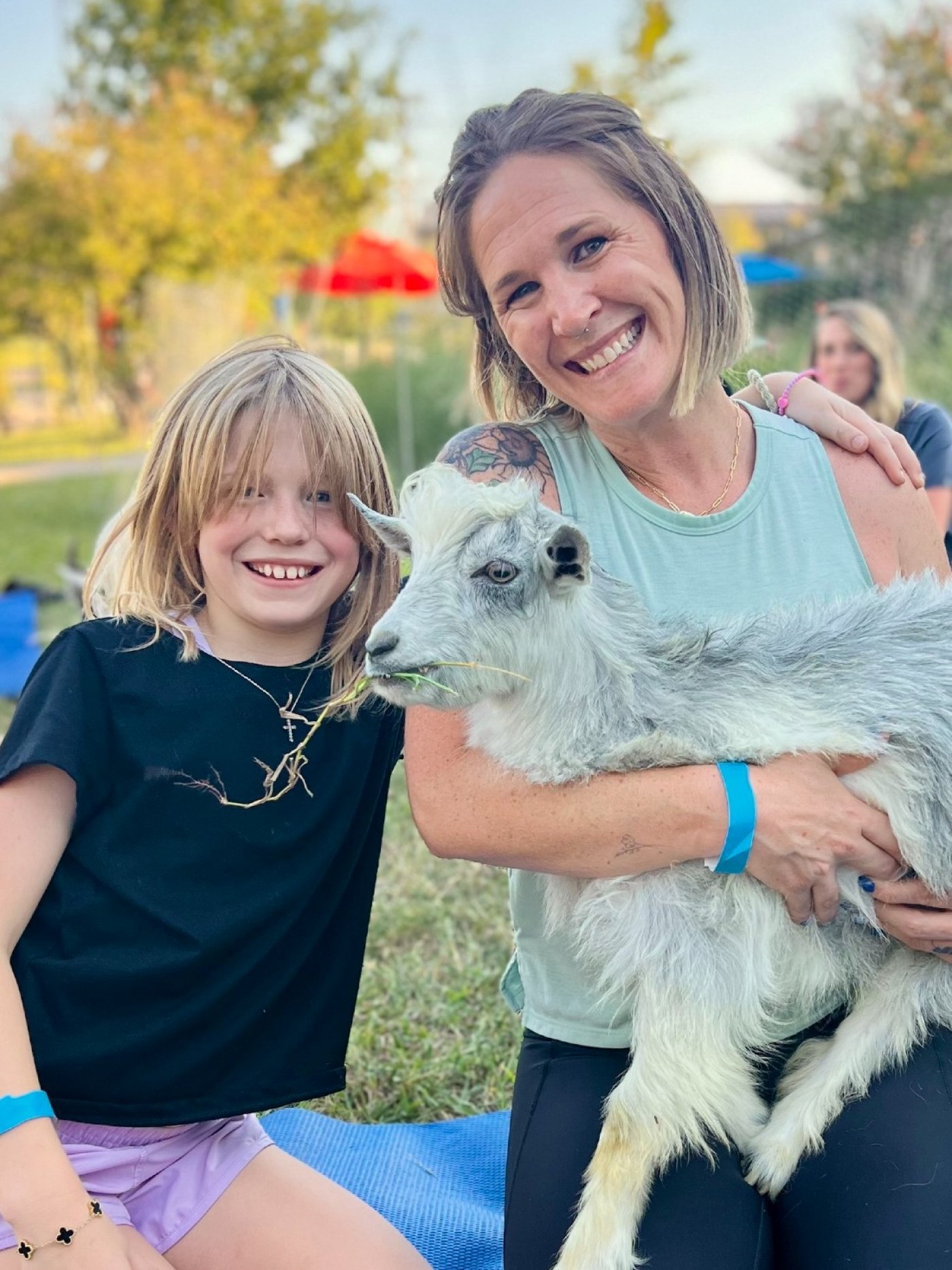 Goat Yoga Outside at Lakewood Brewing - Bring your own mat
