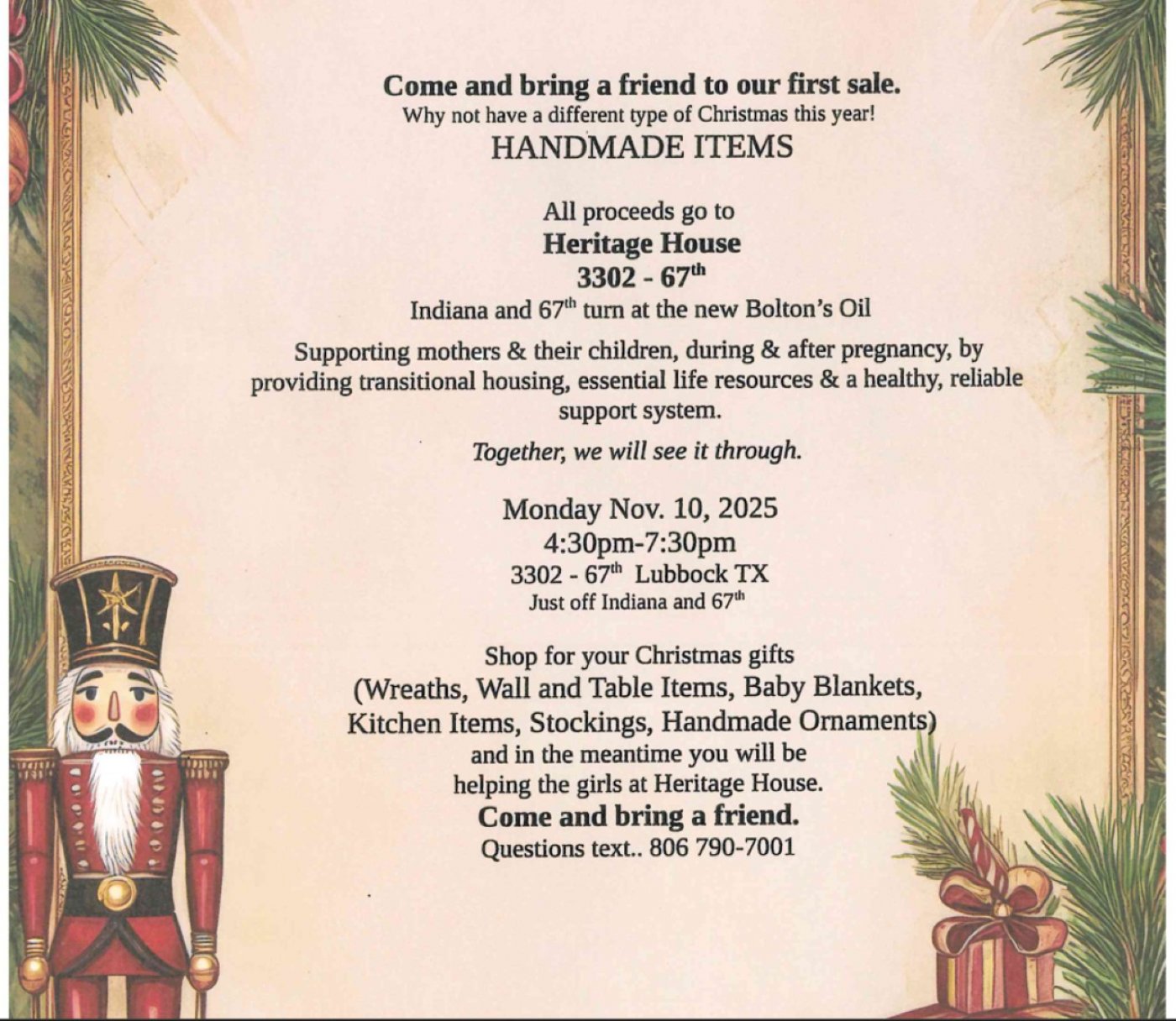 Fundraiser \/ Craft Sale