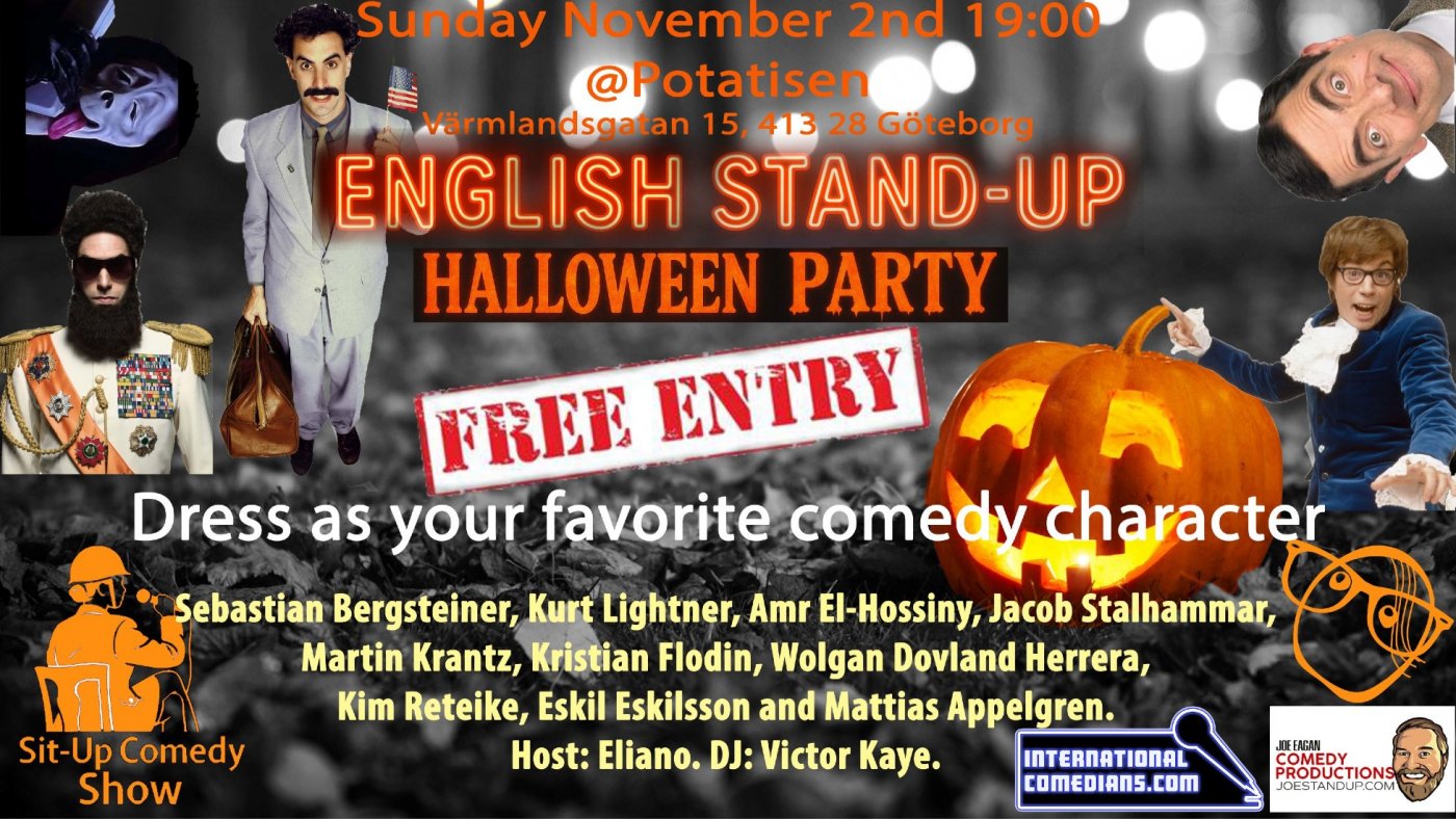 English Stand-up comedy Halloween Night