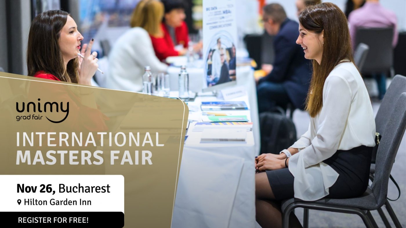 CHOOSE YOUR DREAM MASTER\u2019S PROGRAM ON NOVEMBER 26TH \u2013 BUCHAREST