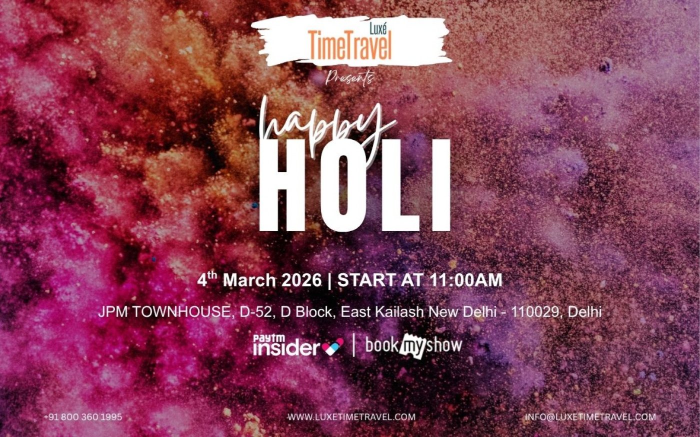 Holi Festival Celebration in Delhi with Locals