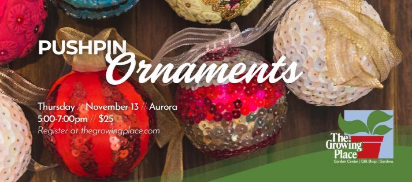 Push Pin Ornaments Workshop