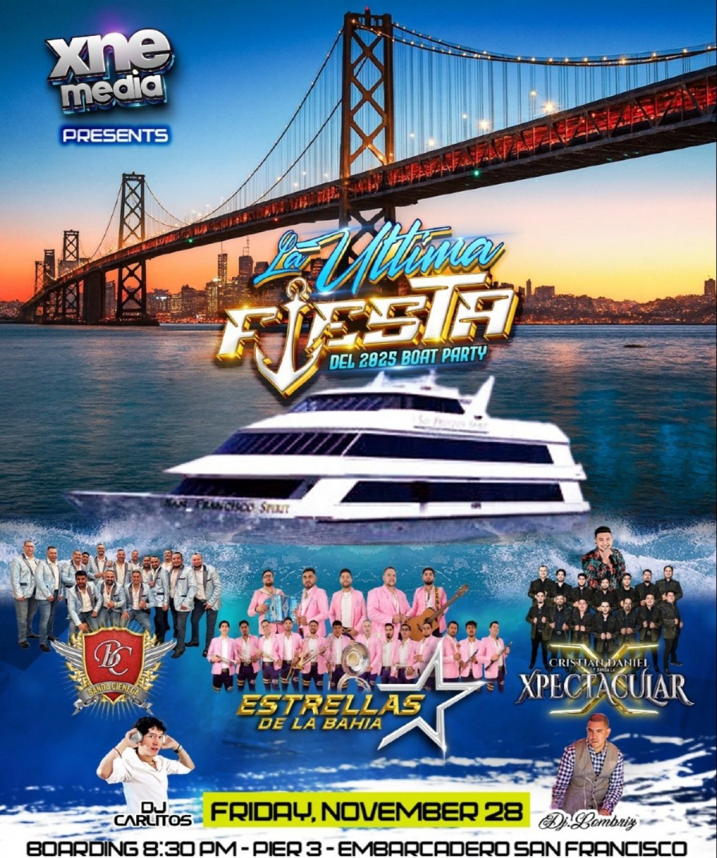 La \u00daltima Fiesta Del 2025 Boat Party