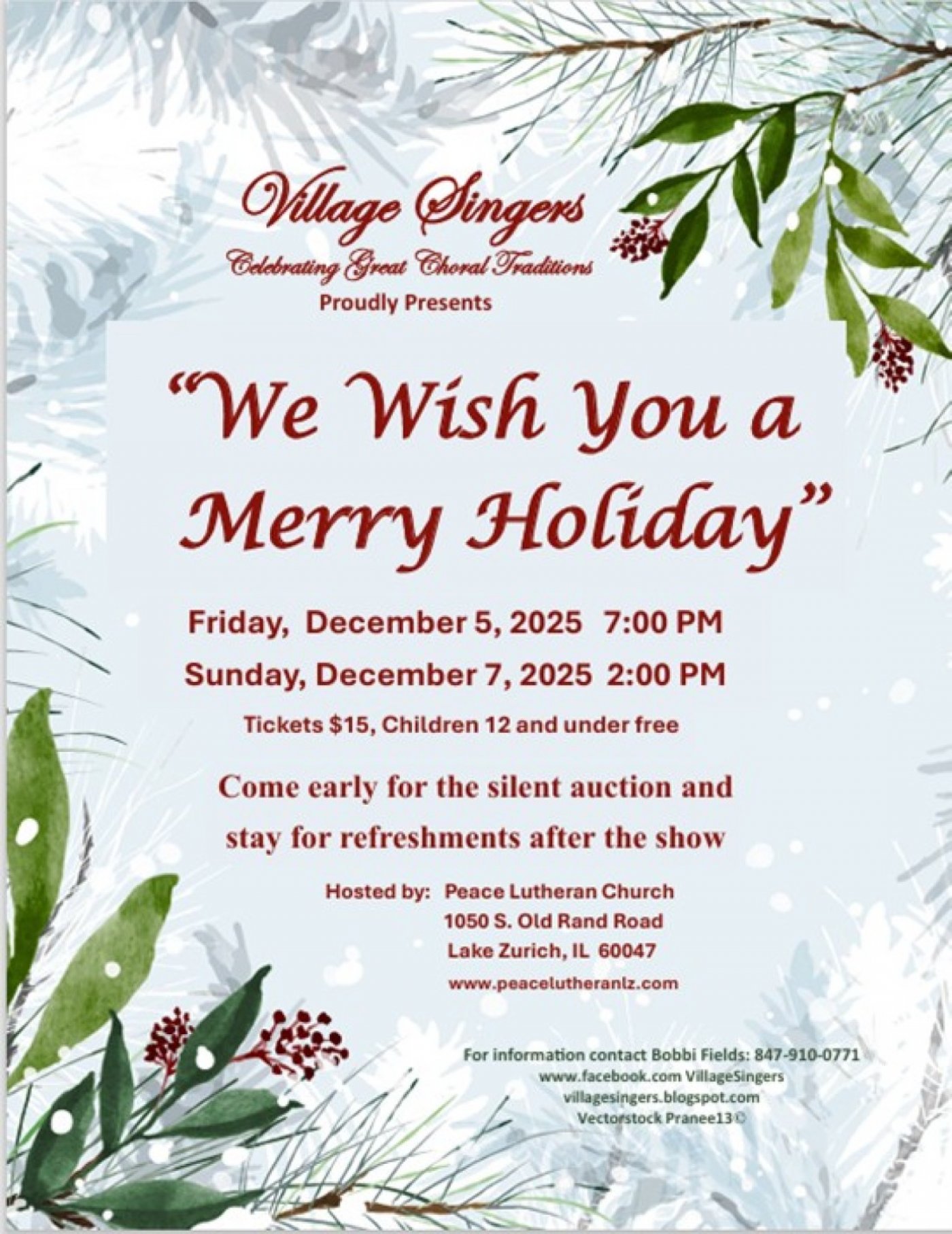 Village Singers We Wish You A Merry Holiday Concert