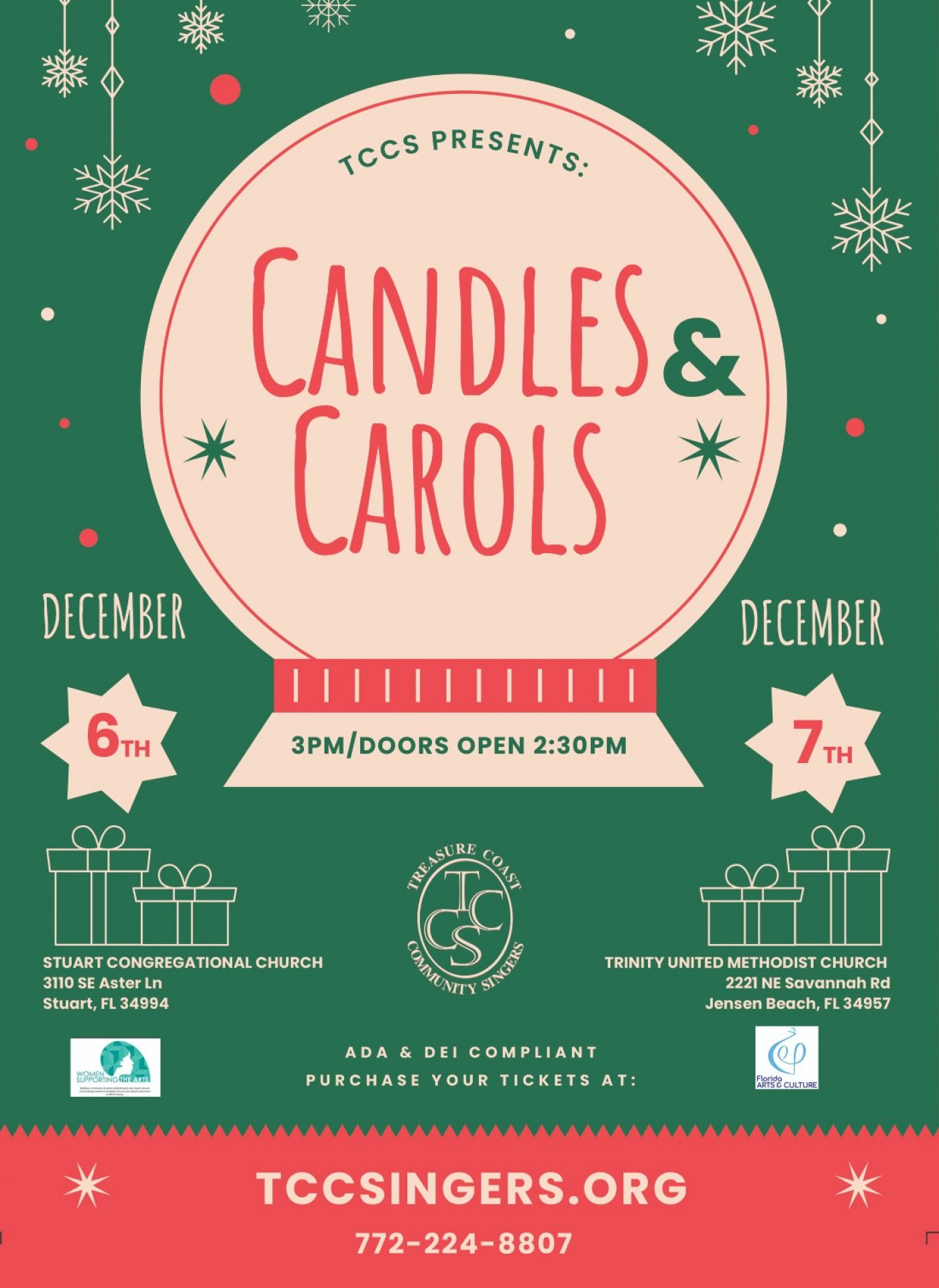 TCCS Community Chorus - Candles & Carols - Sunday