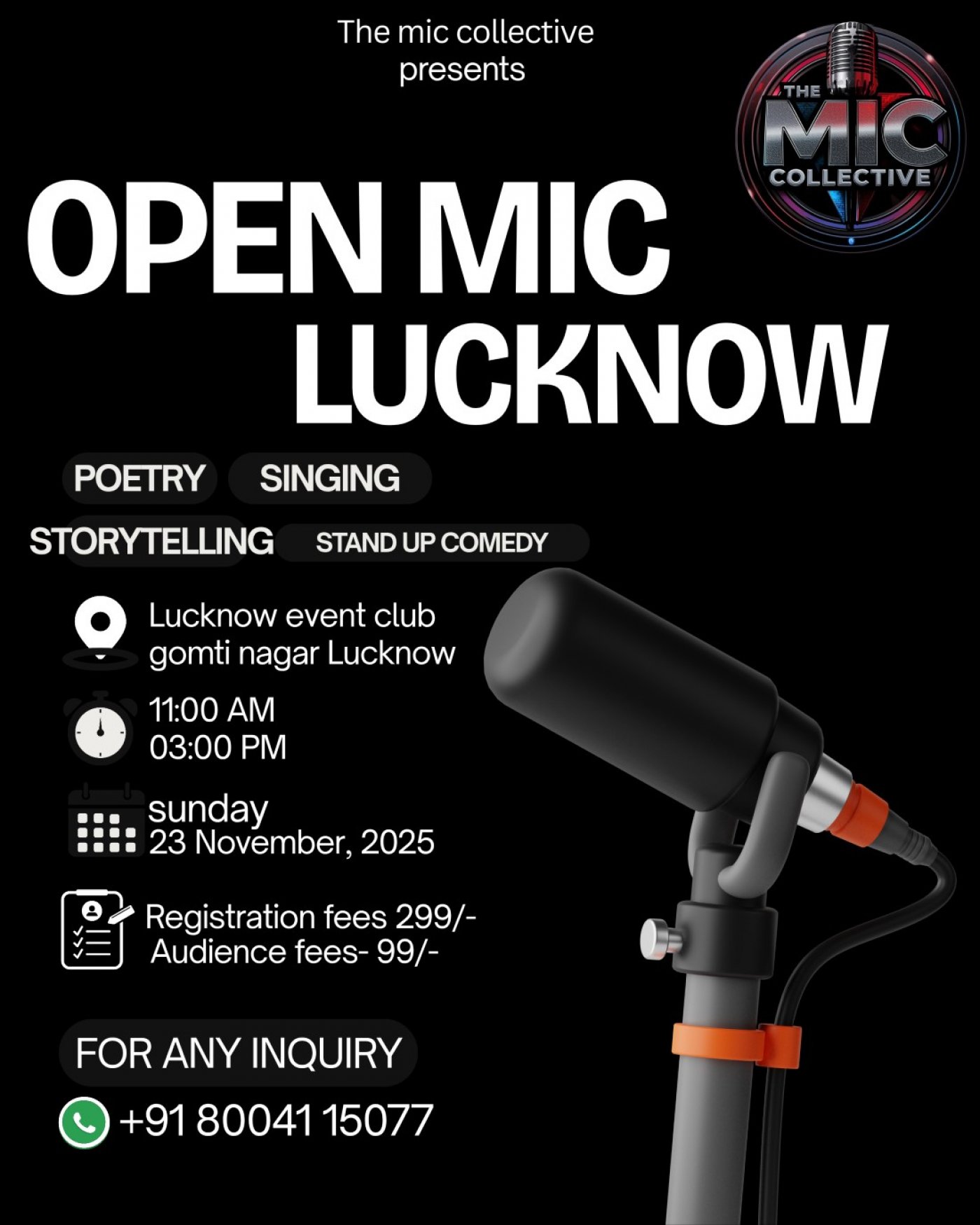 Open mic lucknow