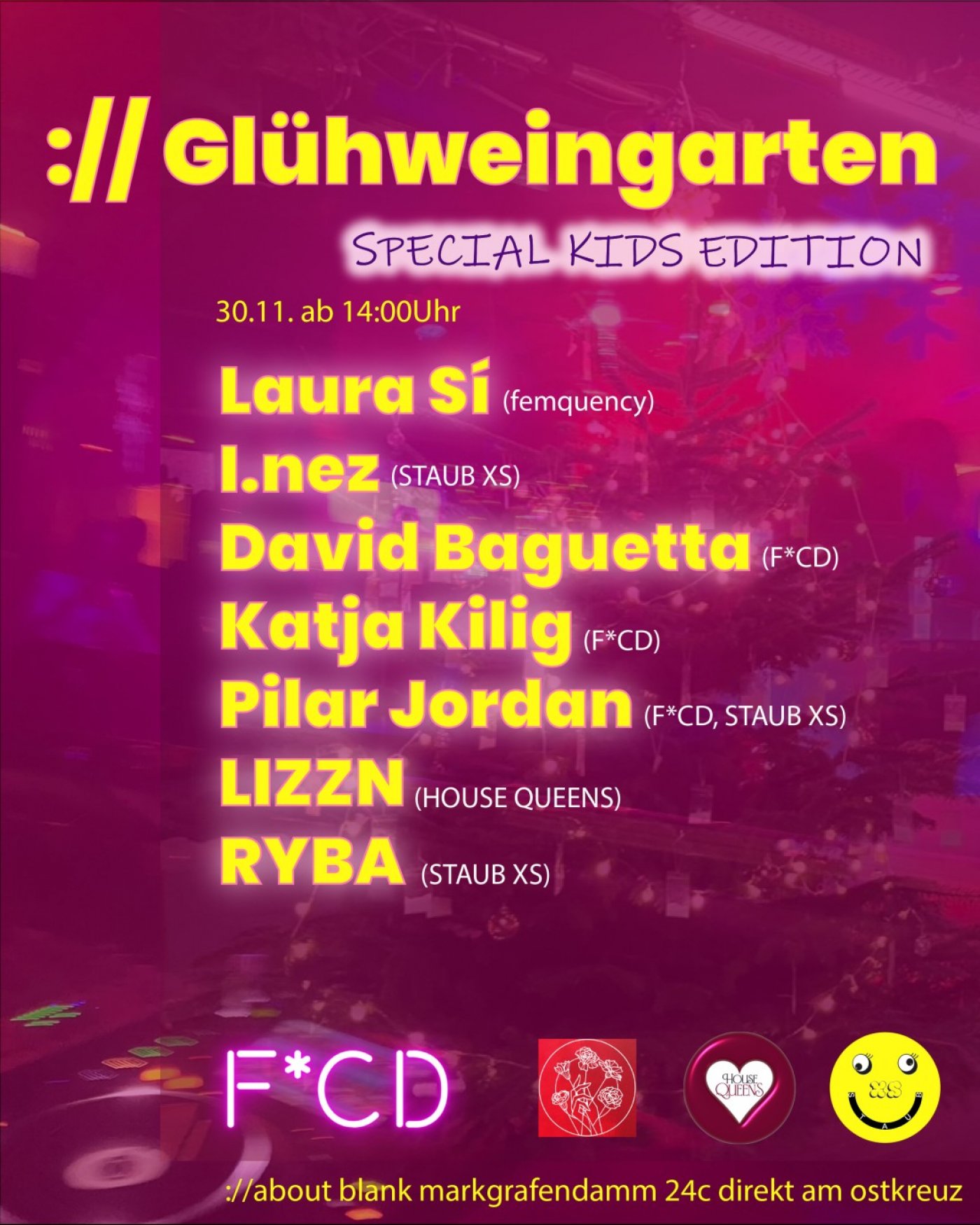 \/\/GL\u00dcHWEINGARTEN x F*CD x STAUB XS x HOUSE QUEENS x femquency