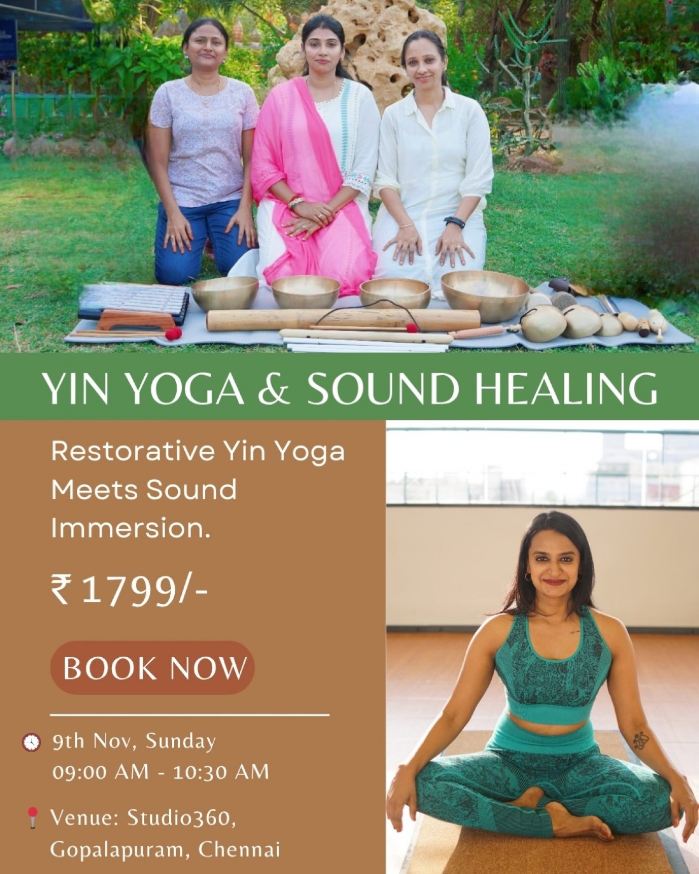 Yin Yoga and Sound Healing 