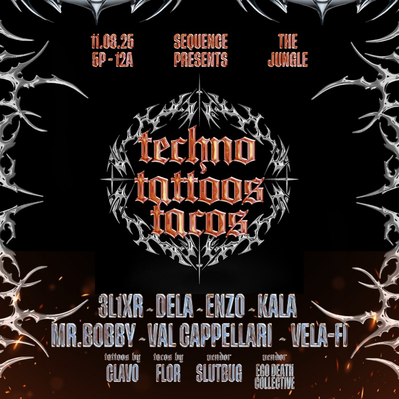 Sequence Presents: Techno, Tattoos, & Tacos