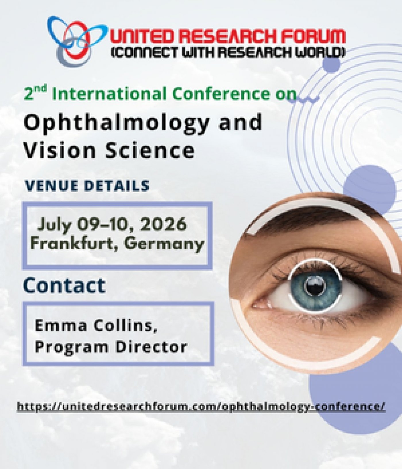 2nd International Conference on Ophthalmology and Vision Science (ICOVS-2026)