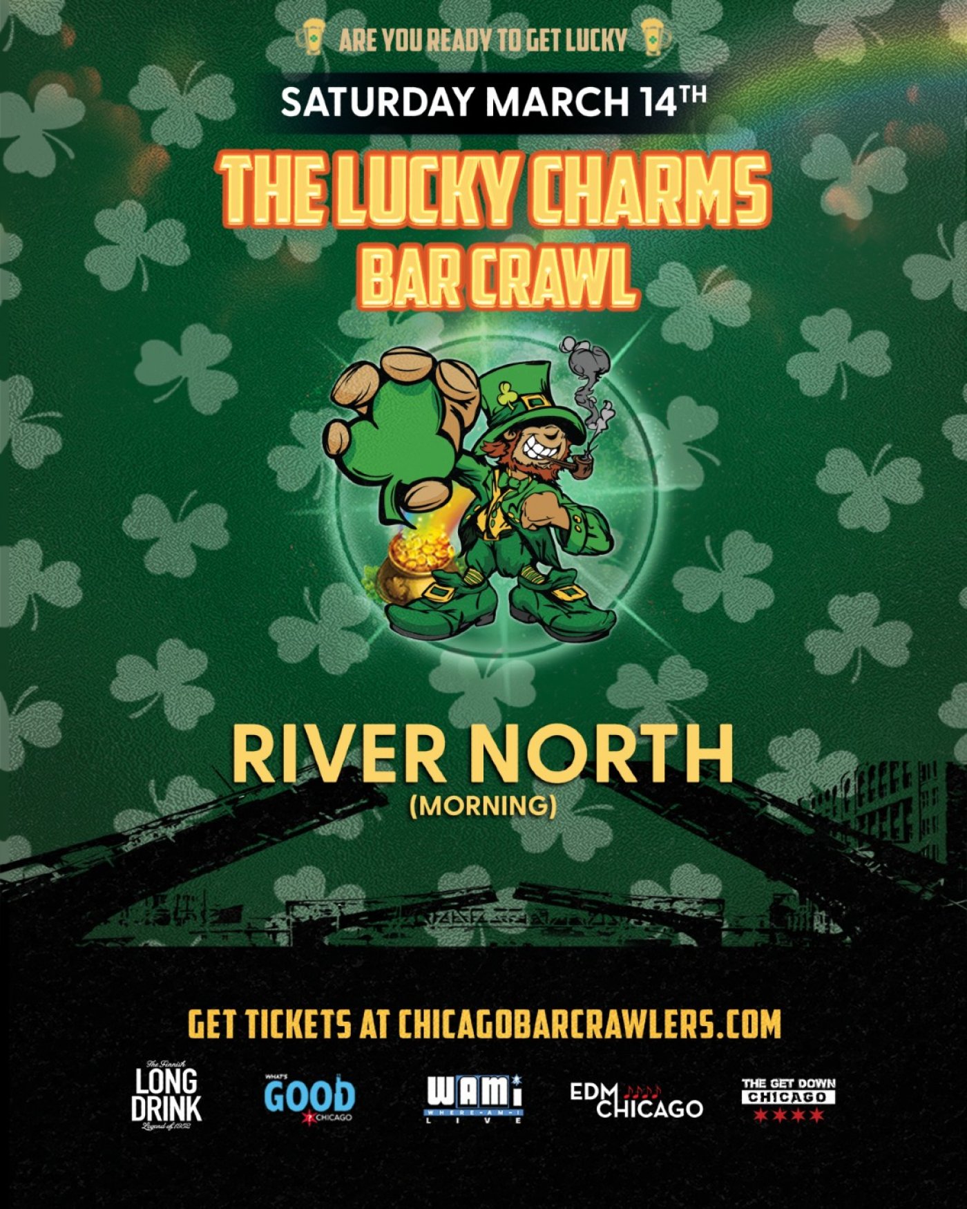 St. Patrick's Day Lucky Charms River North Bar Crawl | Morning
