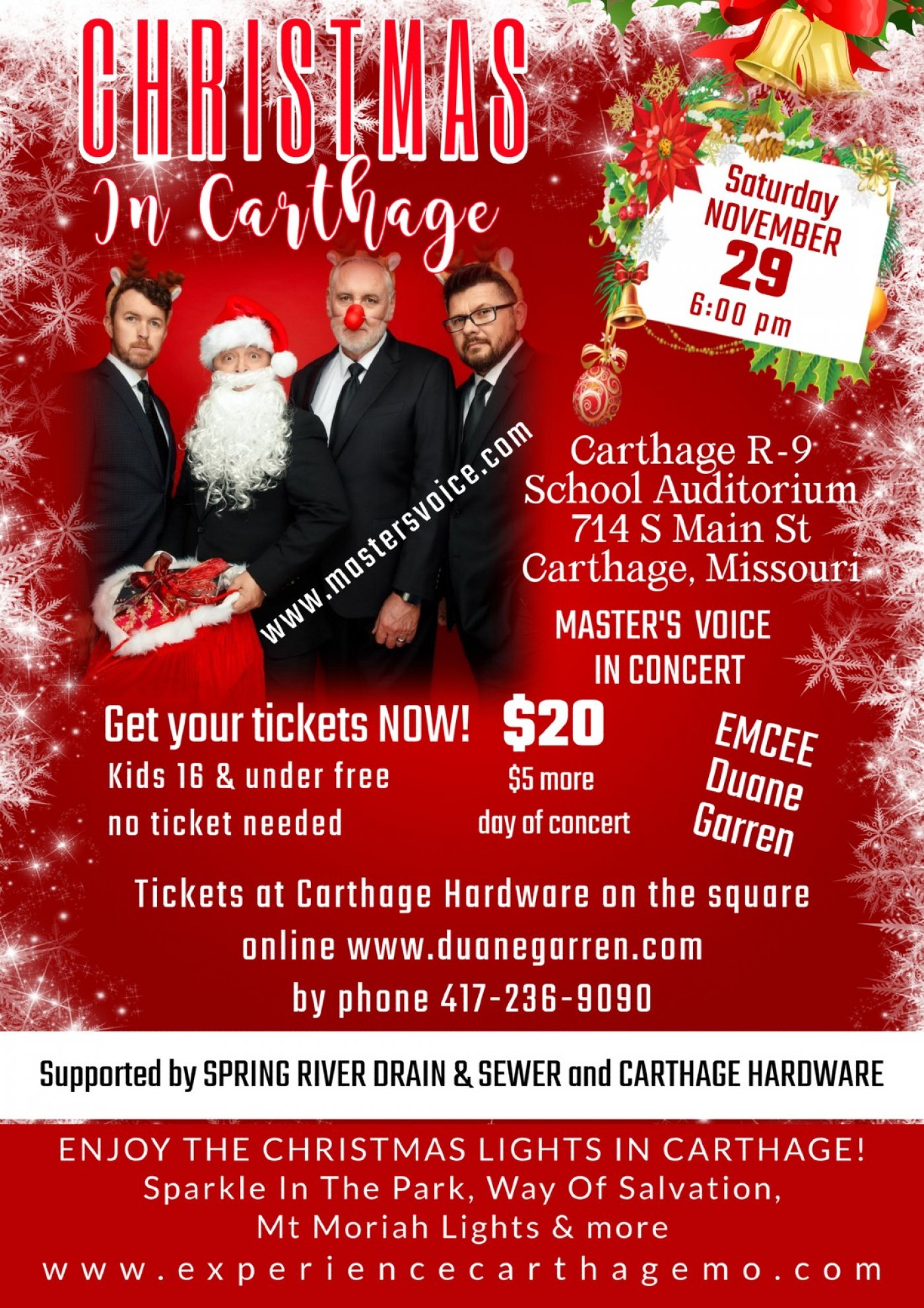 A Carthage Christmas with Master\u2019s Voice