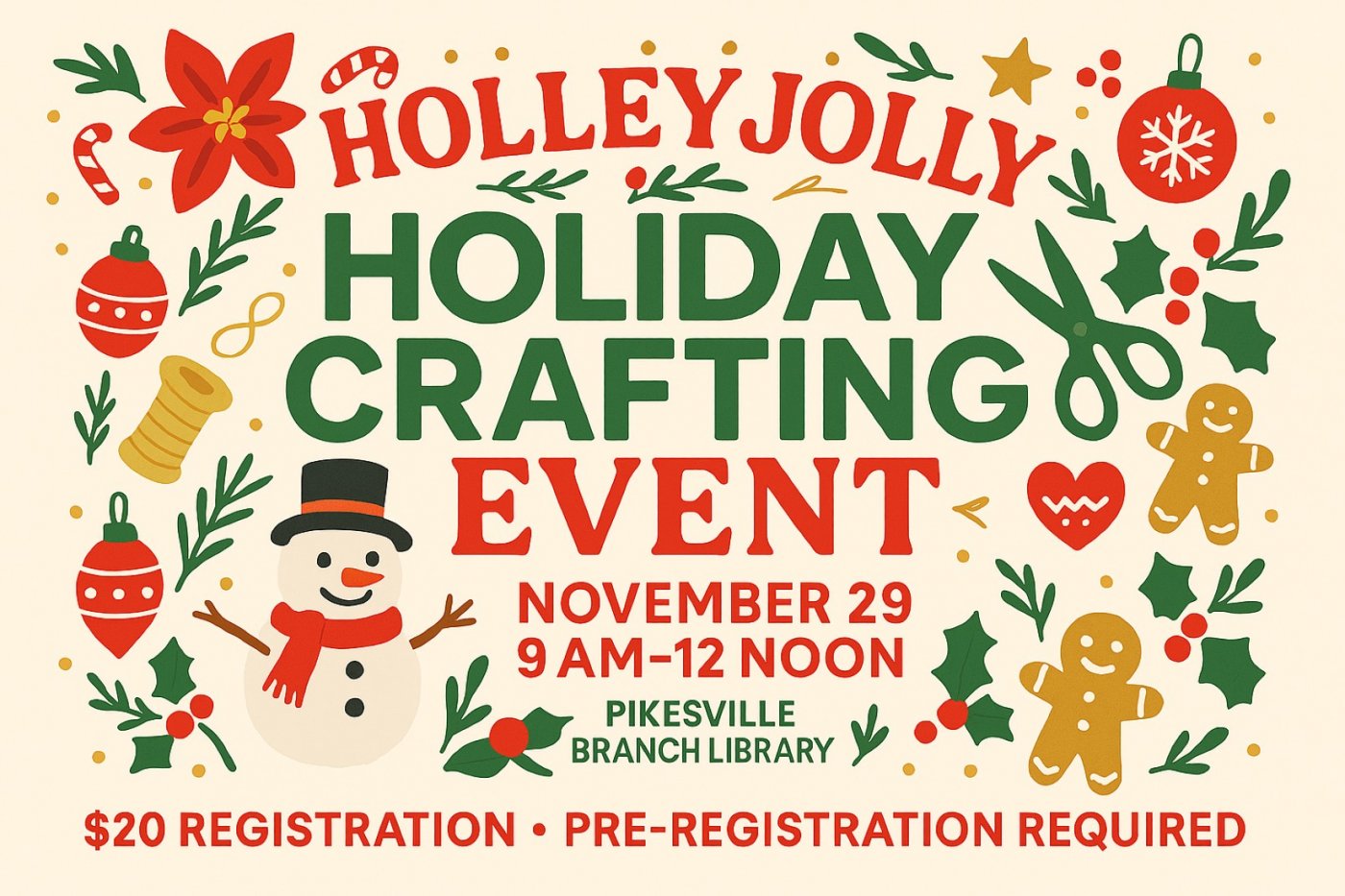 Holley Jolly Holiday Crafting Event