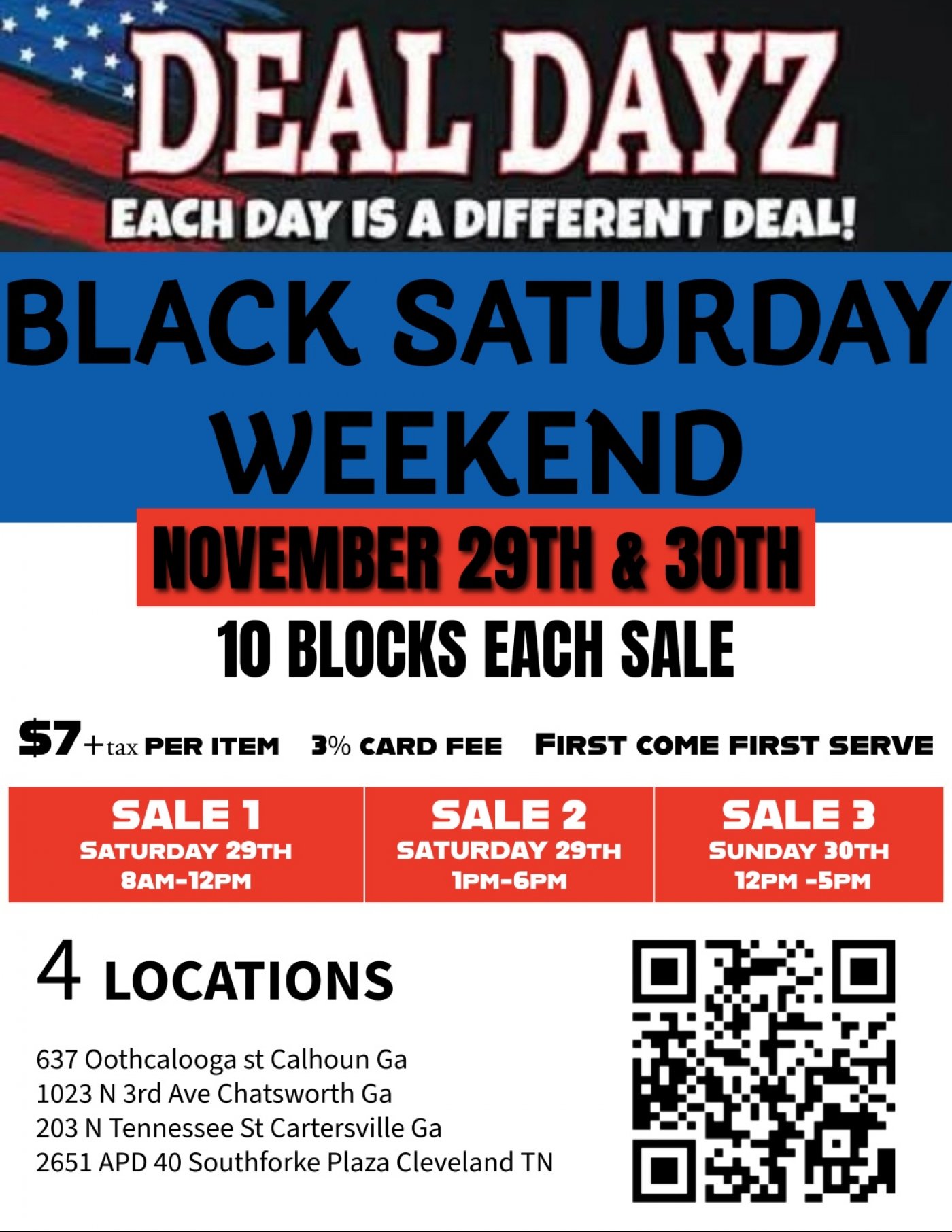 BLACK SATURDAY WEEKEND