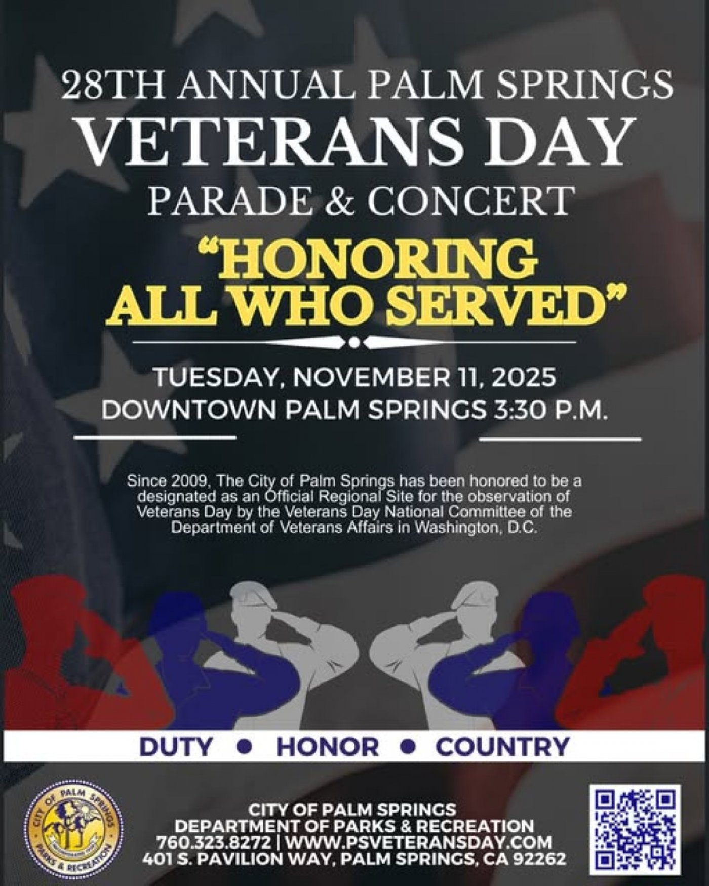 28th Annual Palm Springs Veterans Day Parade 