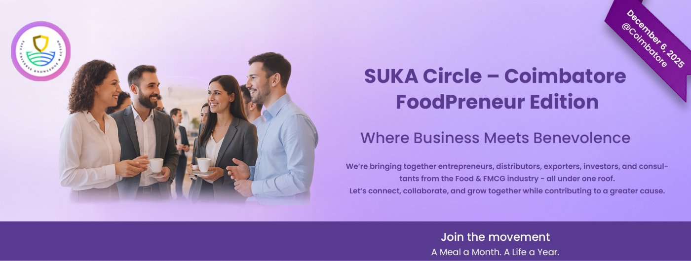 SUKA Circle \u2013 Coimbatore | FoodPreneur Networking Meet