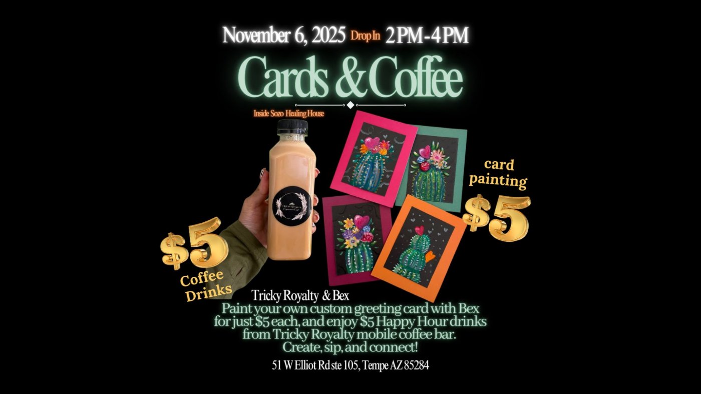 Cards & Coffee at Sozo Healing House